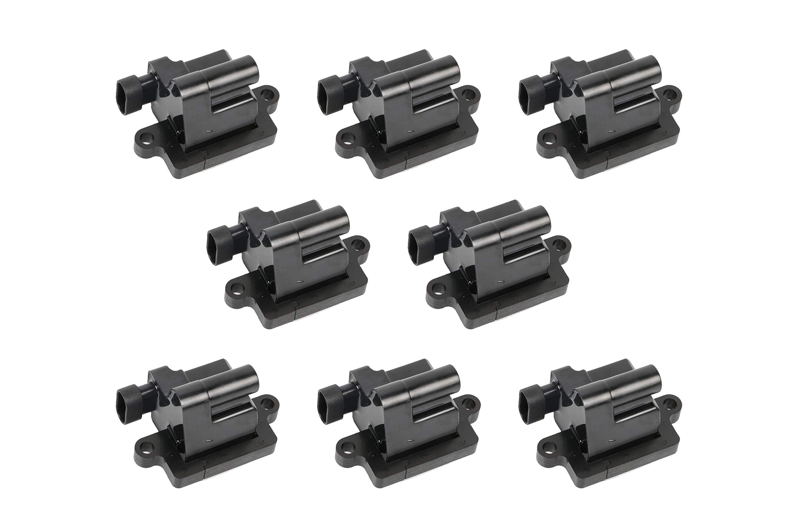 Ignition Coil Pack Set Of 8 - Replaces 12558693, Gn10298, C1208, D581 - Compatible With Cadillac, Chevy & Gmc - Escalade, Silver