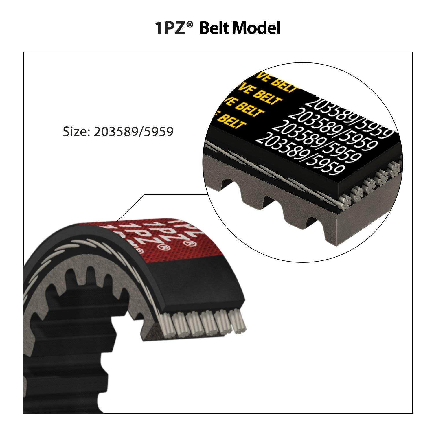 1Pz Db1-P30 30 Series Go Kart Drive Belt For Replacing Manco 5959 / Comet 203589 (Pack Of 3)