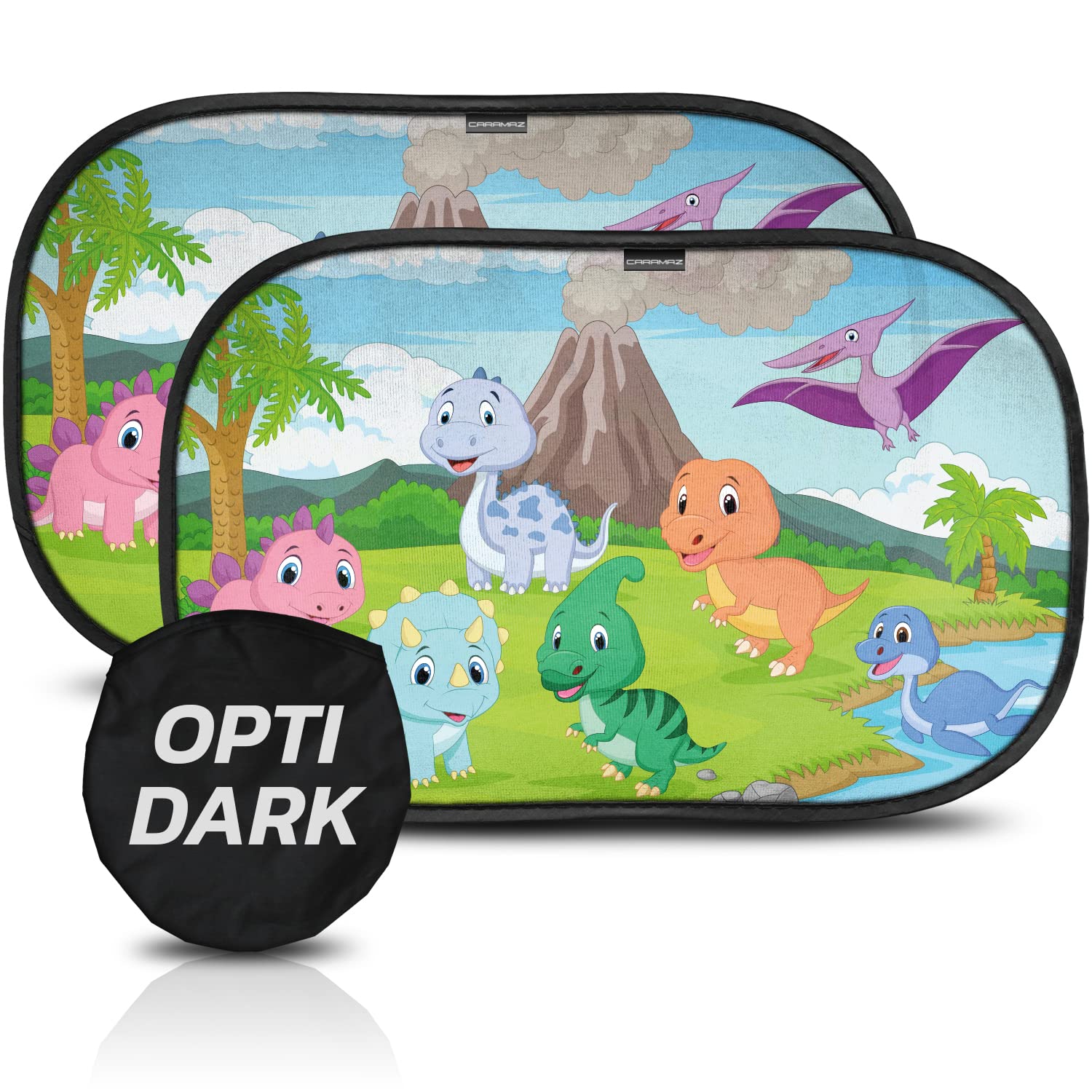 Caramaz Car Window Shade For Baby With Certified Uv-Protection 2 Pack - 20''X12''
