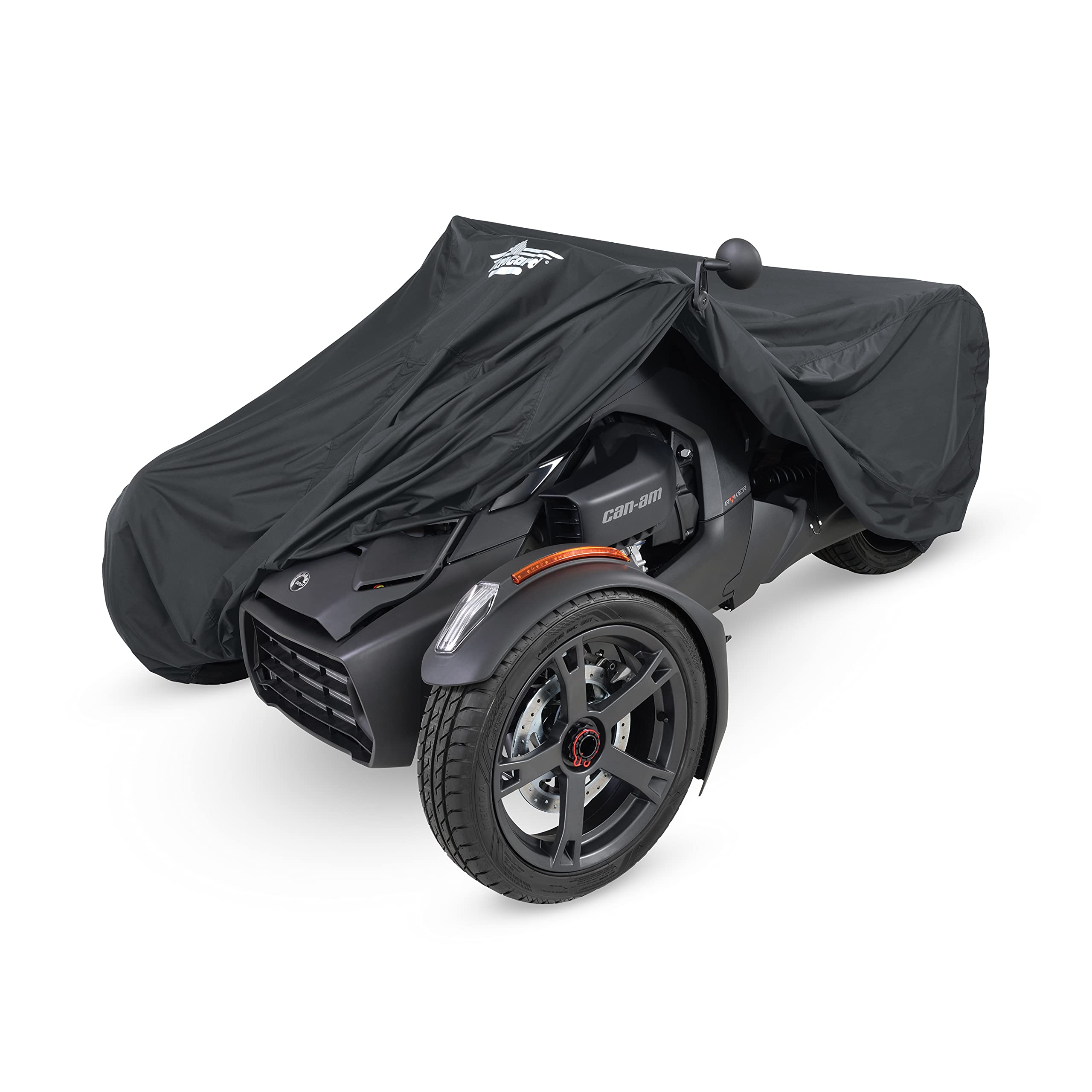 UltraGard Can-Am Ryker Full Motorcycle Cover with Expandable Pouch - Water-Resistant, Windshield Protection, Bungee Tie Downs, R