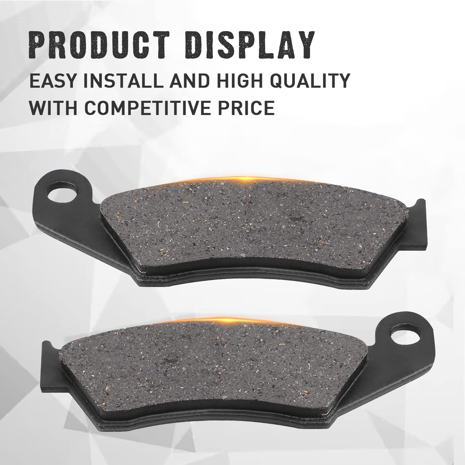 Sollon Front And Rear Brake Pads For Kawasaki Kx250 Kx250F Kx450F Klx450R, For Suzuki Rm-Z 250 Rm-Z 450 Rmx450- For Yamaha Yz125 Yz250 Yz426F, Beta Rr, For Gas Gas Ec125 Ec200