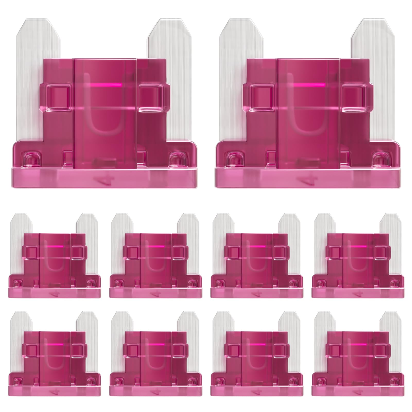 ALLECIN 4A Low Profile Mini Fuse 4 Amp Micro Car Fuses 4Amp Auto Blade Fusible Automotive Fusibles para Carro for RV Boat Automo