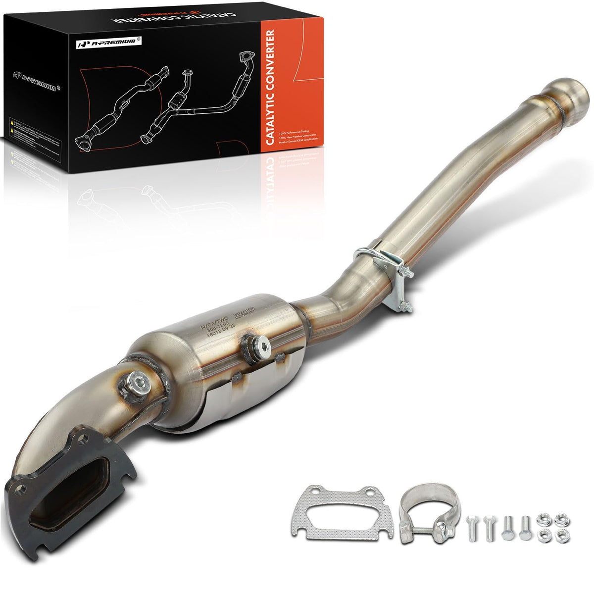 A-Premium Right Catalytic Converter Kit Direct-Fit Compatible with Jeep Grand Cherokee 2013-2019 & Dodge Durango 2013-2019, 3.6L
