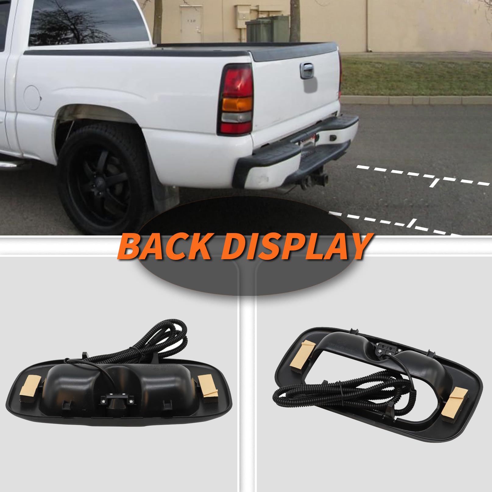 Aspaton Rear Tailgate Handle Backup Camera Compatible With 1999-2006 Silverado And Sierra Gm1916102 15046512 15228539