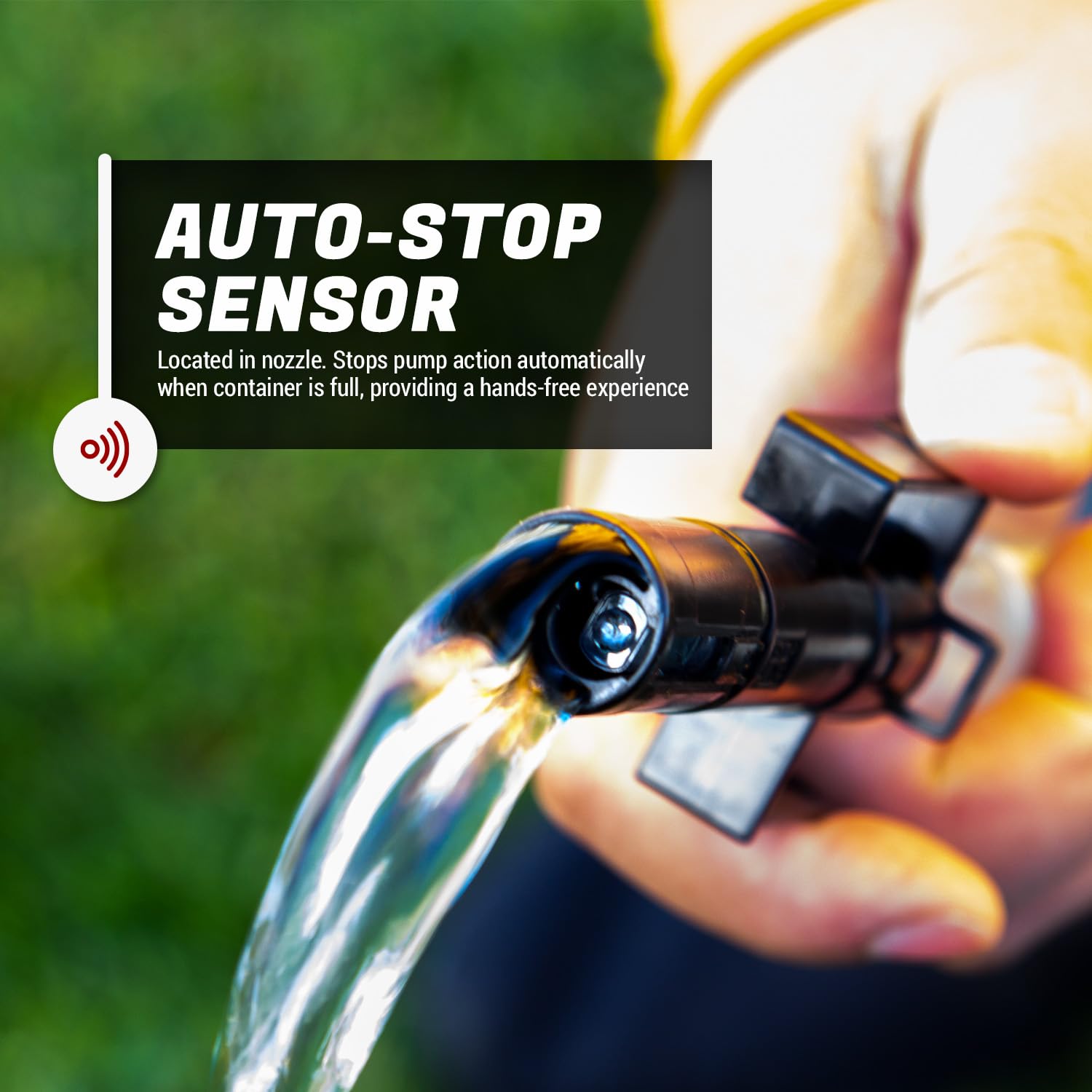 TERA PUMP Battery Powered Gas Transfer Pump With Auto-Stop System, AA Battery Powered Liquid Transfer Pmp (Batteries NOT Included)