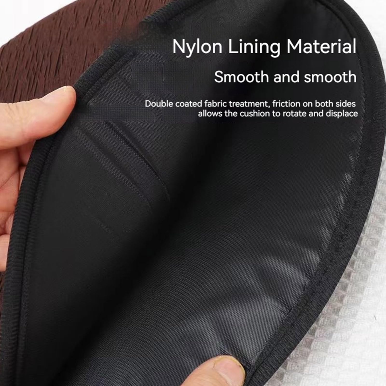 360 Rotating Seat Cushion for Car,Swivel Car Seat for Car for Elderly Support, Non Slip, Memory Foam, Ergonomic Design (Black)