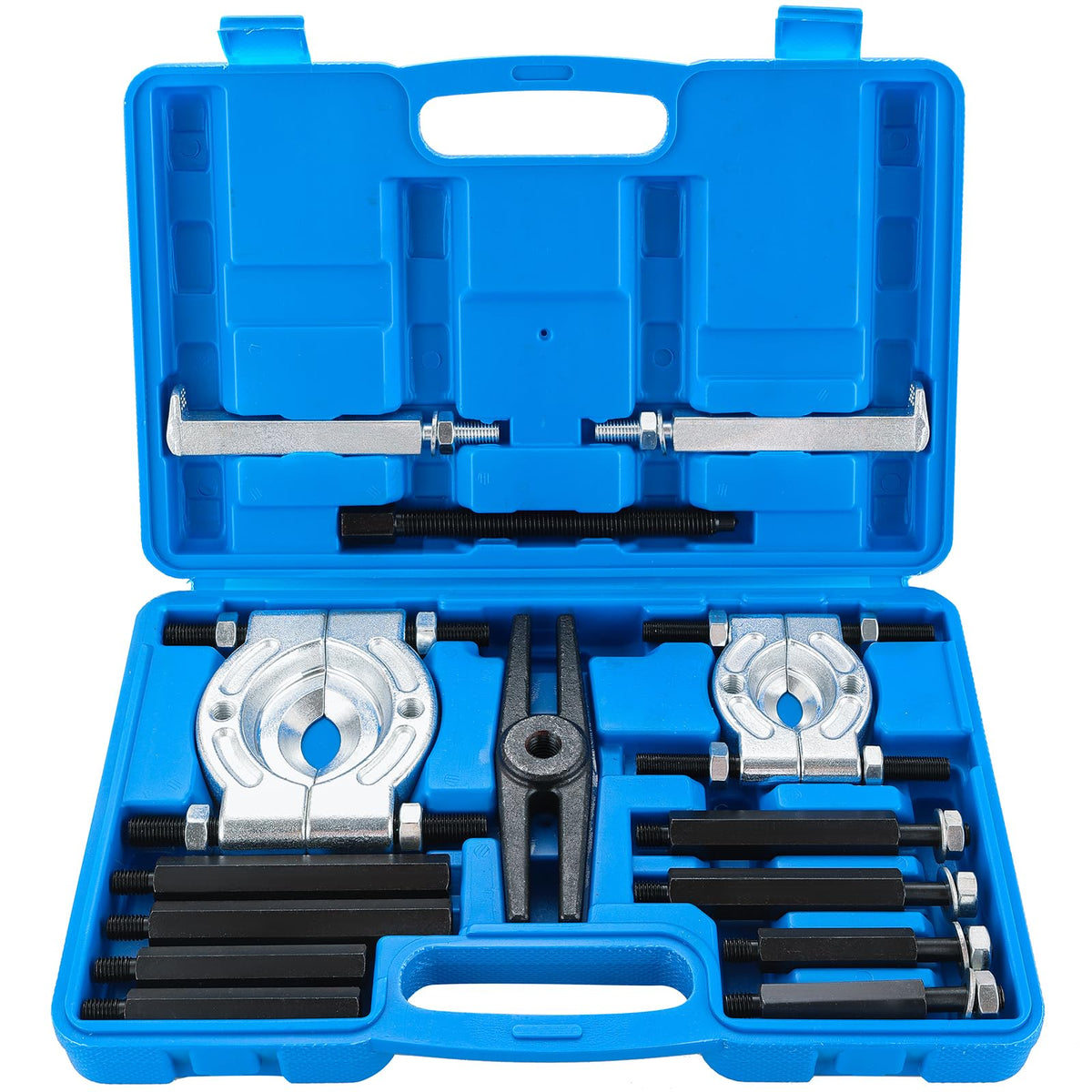 Dasbet 14Pcs Bearing Puller Set 5 Ton Capacity Bearing Separator Wheel Hub Axle Puller Set Pinion Wheel Bearing Removal Kit With