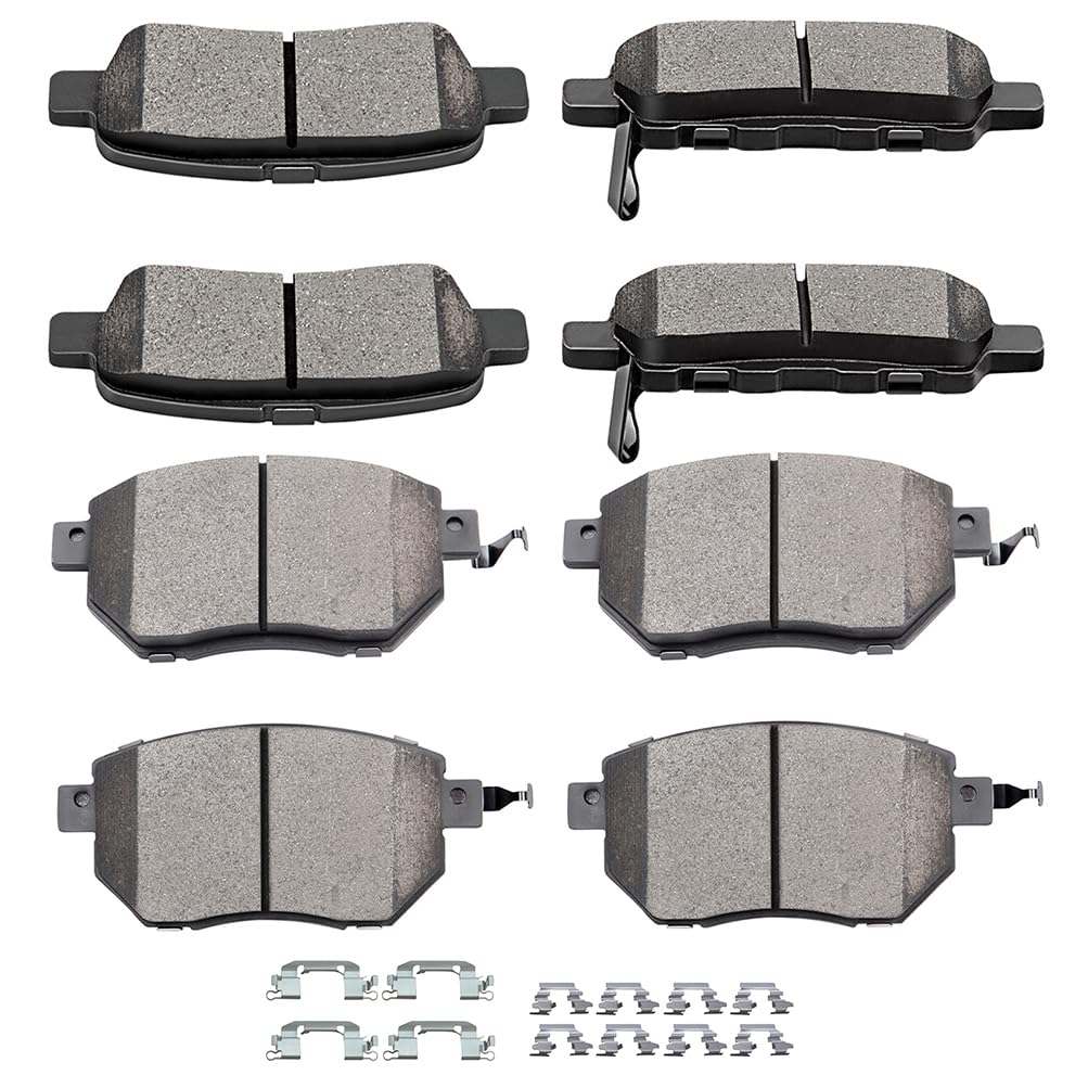 Ceramic Brake Pads Kits,Scitoo 8Pcs Brakes Pads Set Fit For 03-05 For Infiniti Fx35,03-05 For Infiniti Fx45,05-06 For Nissan Alt