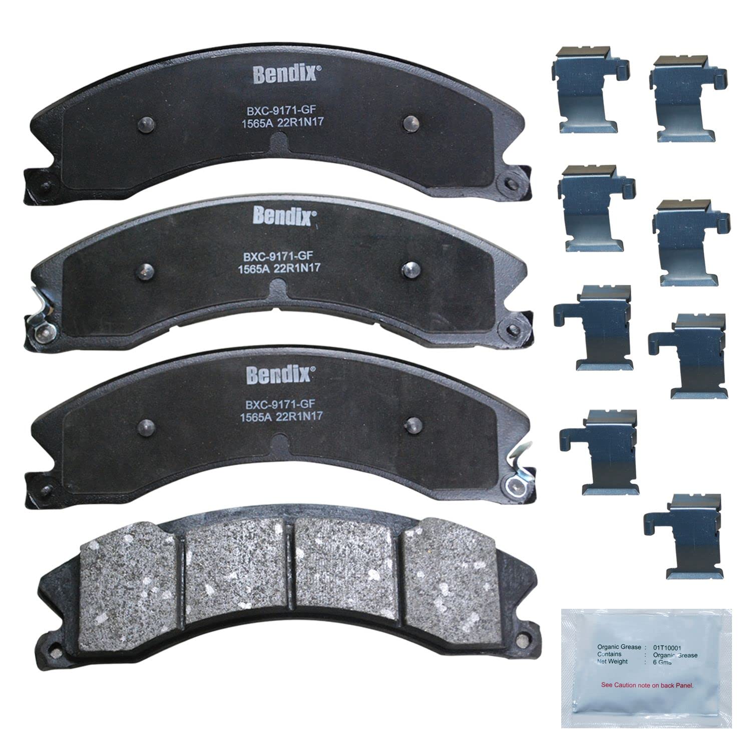 Bendix Priority1 Cfc1565A Disc Brake Pad Set Ceramic For Select Models Chevrolet Express Siverado,4500,2500,3500,Hd,Sierra,Nissa