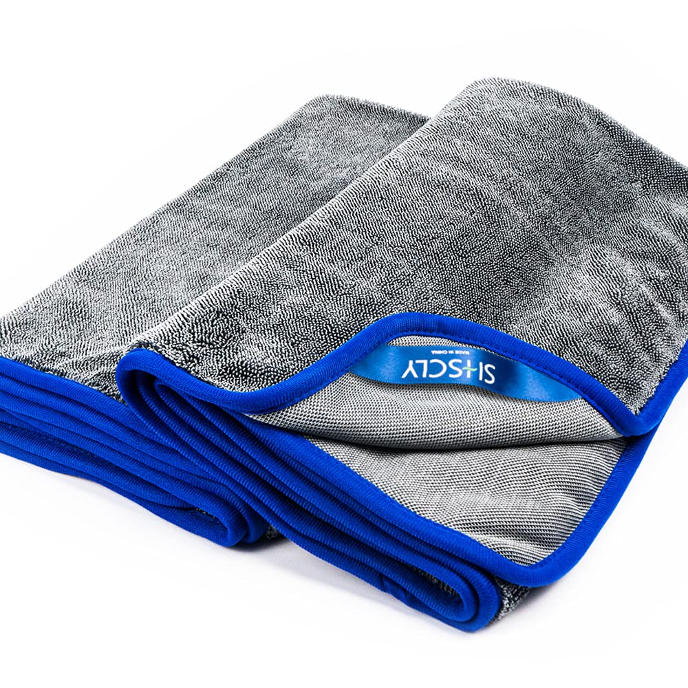 SHSCLY Microfiber Car Wash Towel, Ultra Absorbent Cloth, Large, Thick, Twist Pile, Micro Fiber Towel, Dryer, Water Drop Remover,