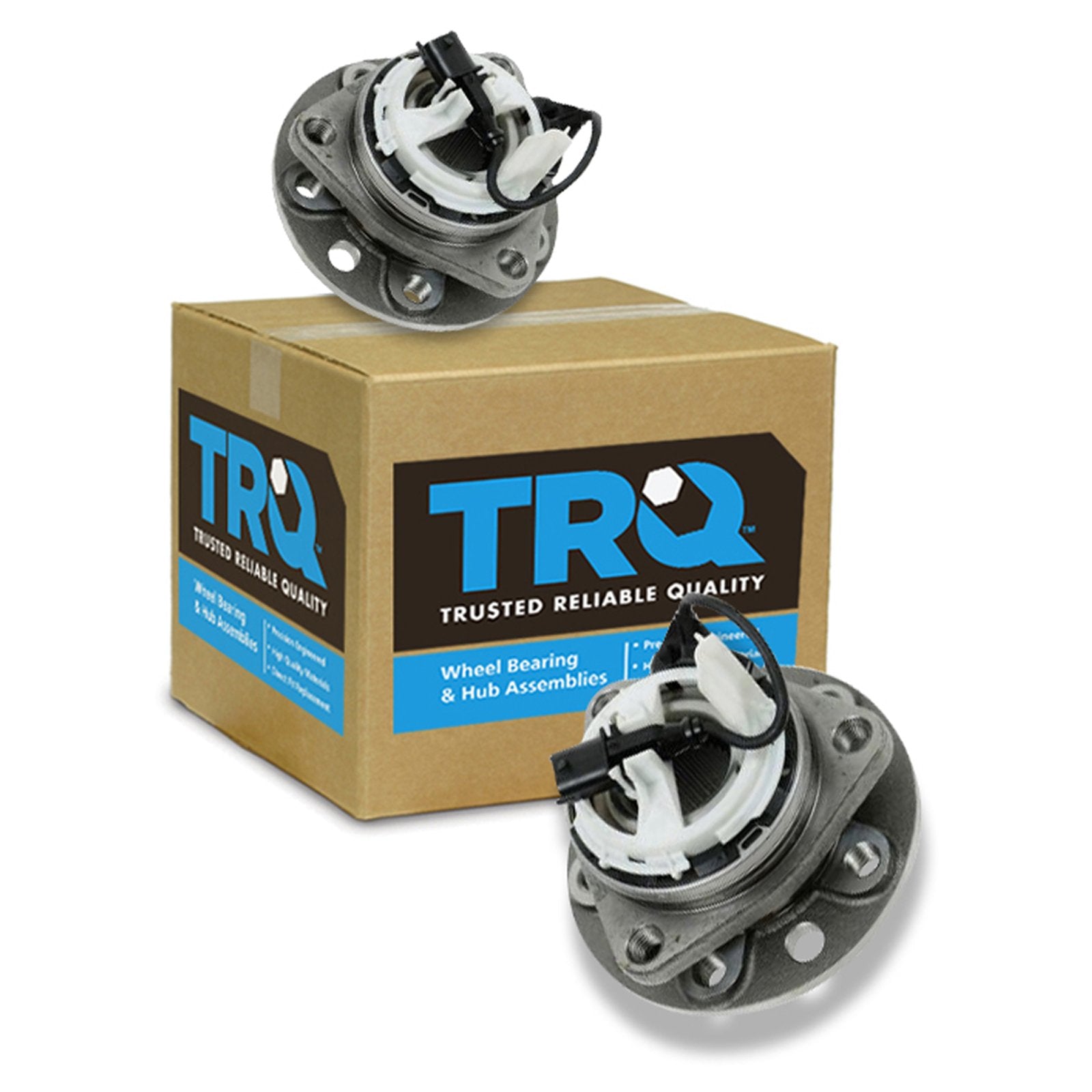 Trq Front Wheel Hub Bearings Assembly Set Compatible With 2003-2011 Saab 9-3 2010-2011 9-3X