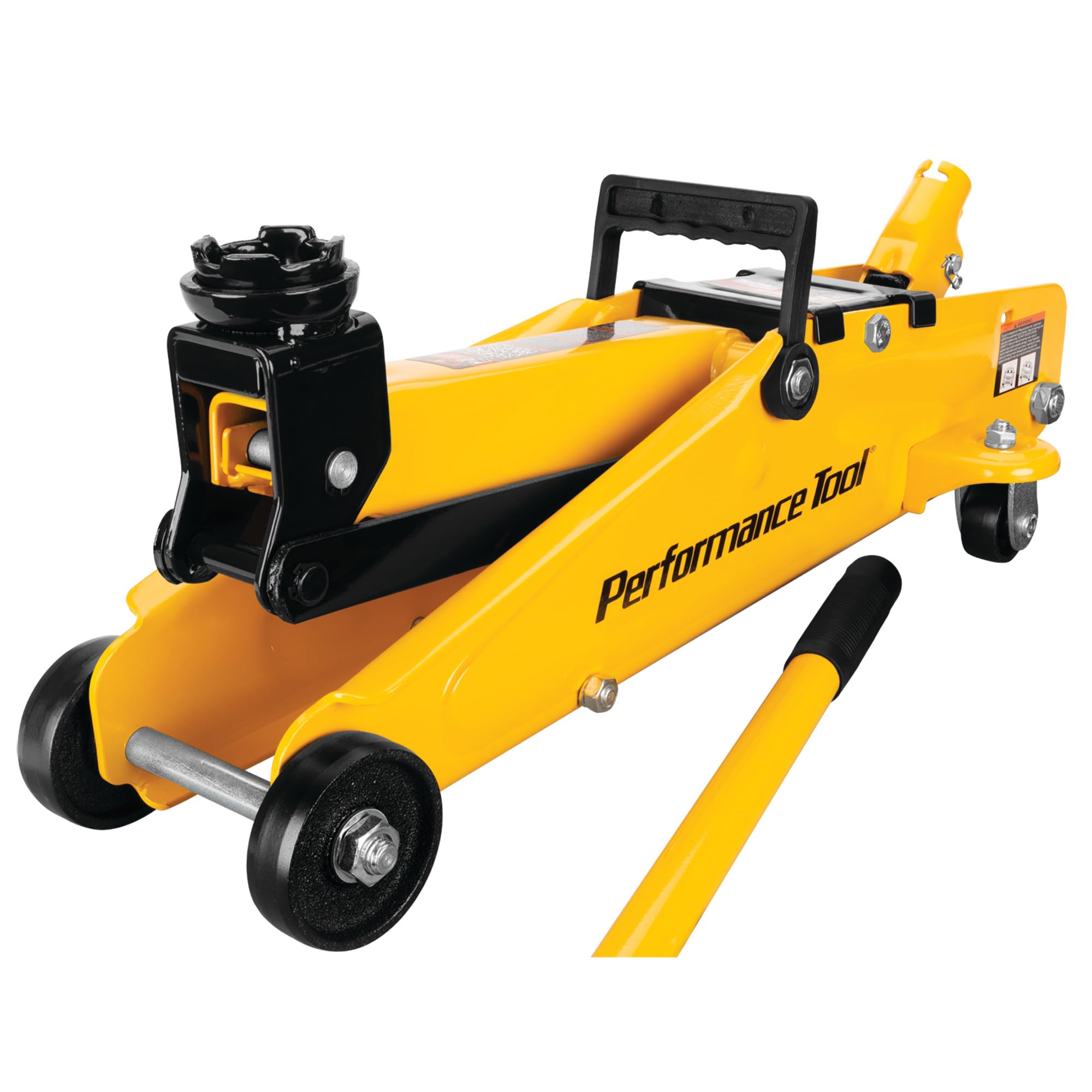 Performance Tool W1640 21/2 Ton Garage Jack, (5,000 lbs.) 515.5Inch Lift, Swivel Casters, For Cars/Trucks