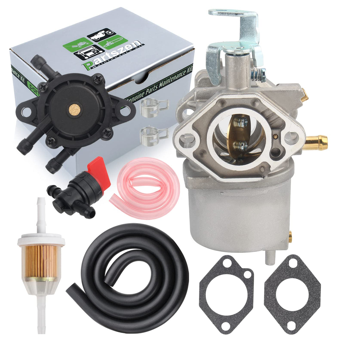 partszen 1016441-01 Carburetor Kit for Kawasaki FE350 Engine for Club Car DS, Precedent, Turf, Carryall models, Carryall Golf Ca