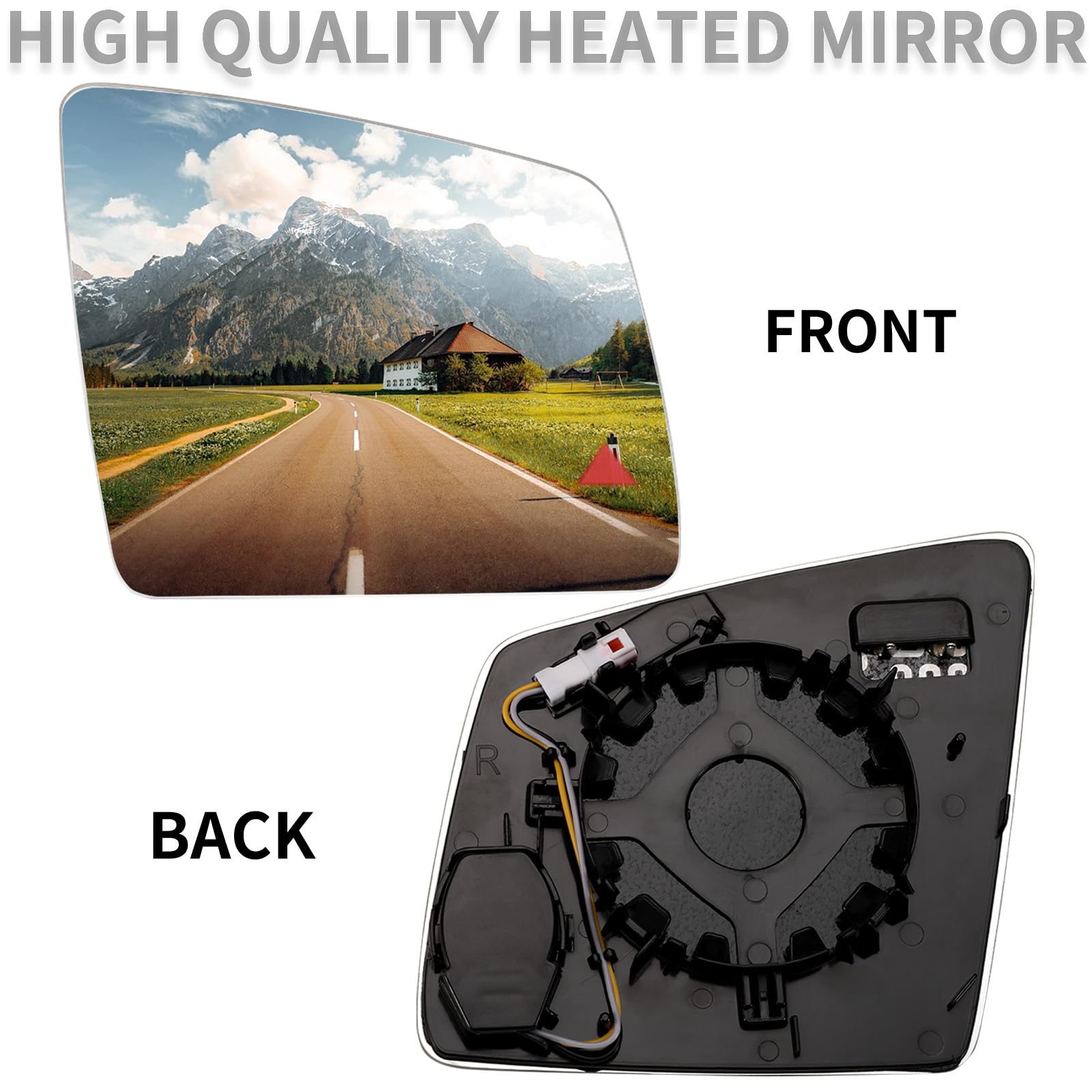 LOIYLLEN Passenger Side Mirror Replacement for Mercedes Benz GLE GLS GL/ML/G/R class (X164 W166 X166) 2010-2019 - Right Side Mir