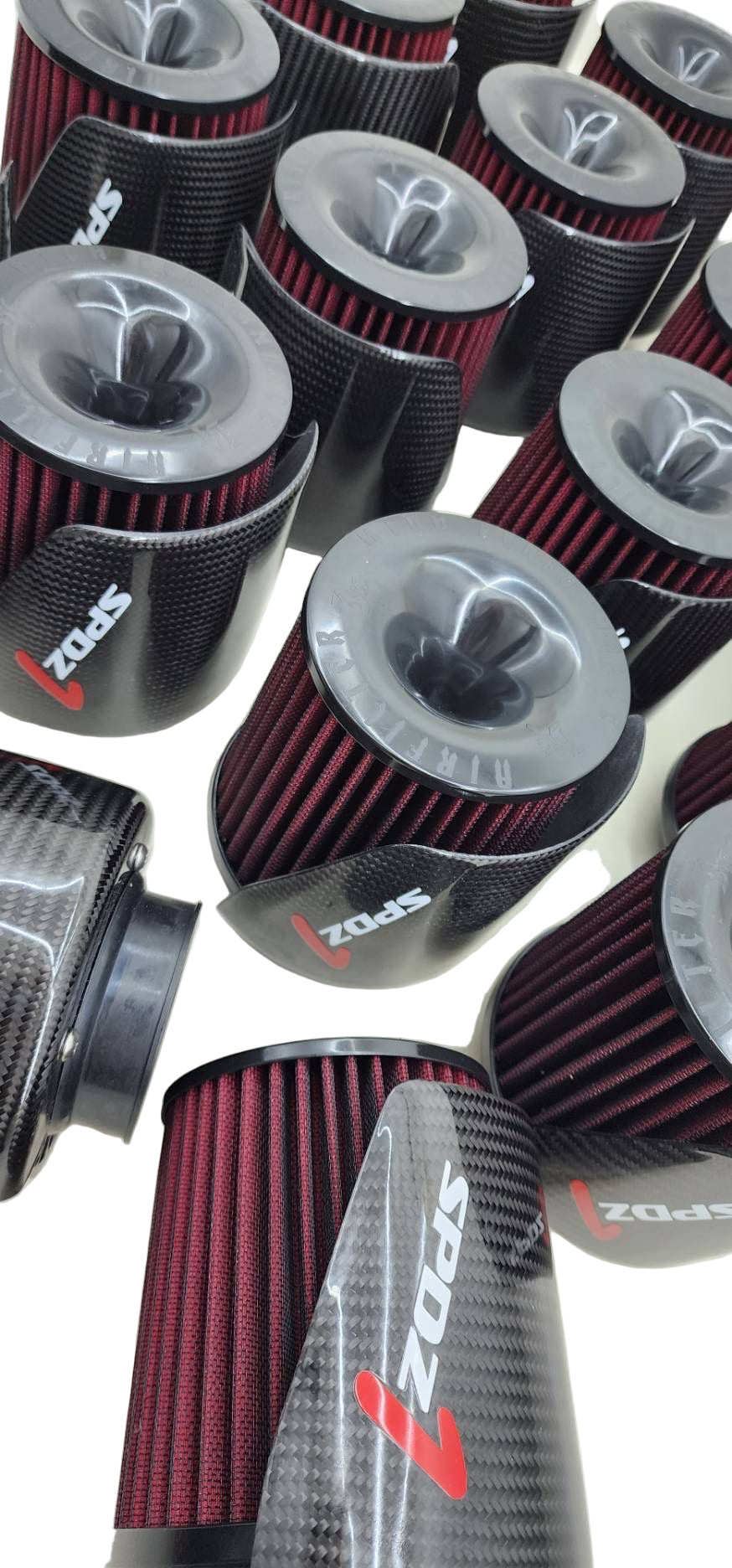 SPDZ1 Carbon Cover High Velocity 3" Inlet Intake Filter