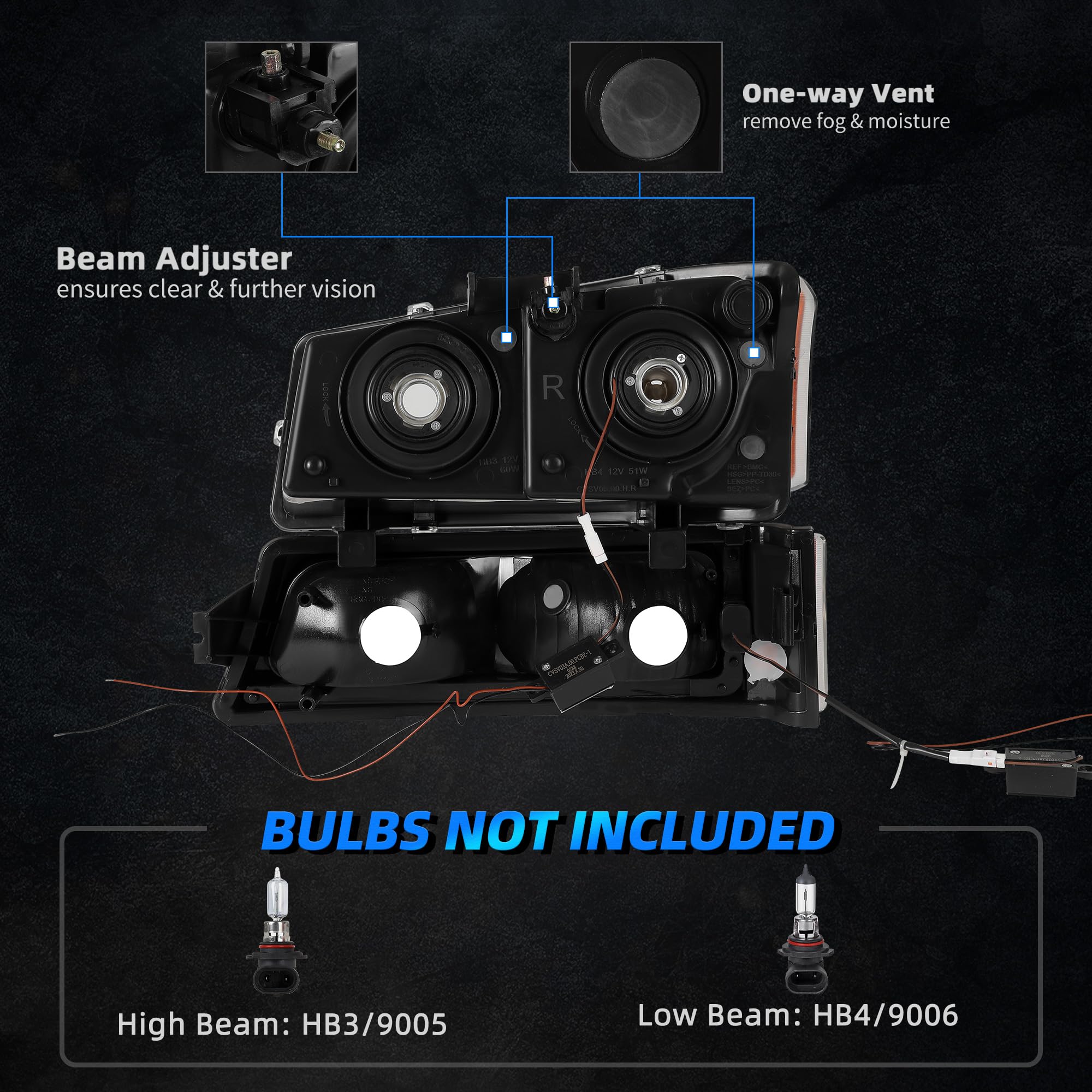 Autosaver88 Headlight With Led Drl Compatible With 2003 2004 2005 2006 Chevy Avalanche Silverado 1500 1500Hd 2500 2500Hd 3500/20