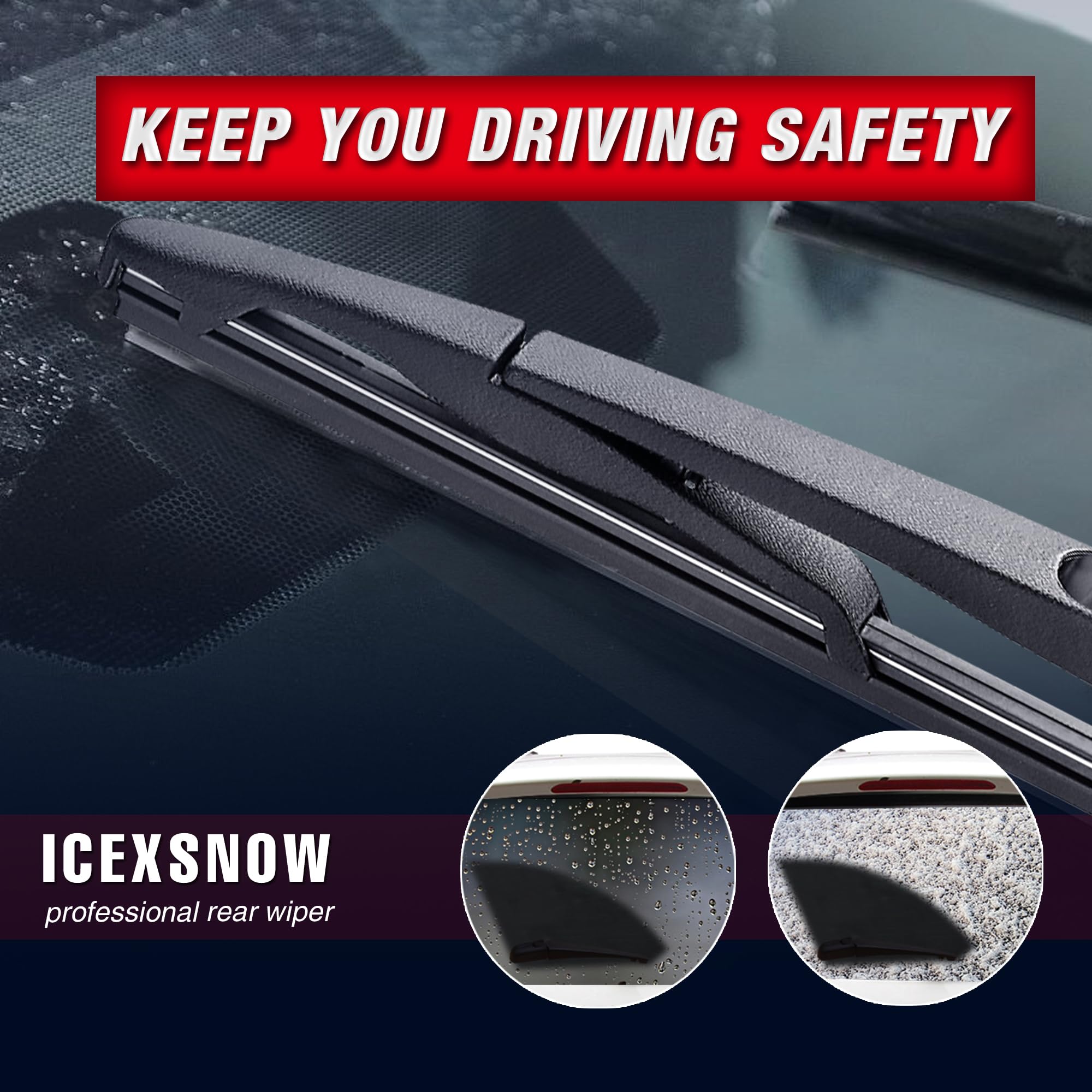 13'' Rear Wiper Blade Replacement For Honda Crv 2012 2013 2014 2015 2016 +More Cars Back Windshield Wiper Blade, Genuine 76730-T