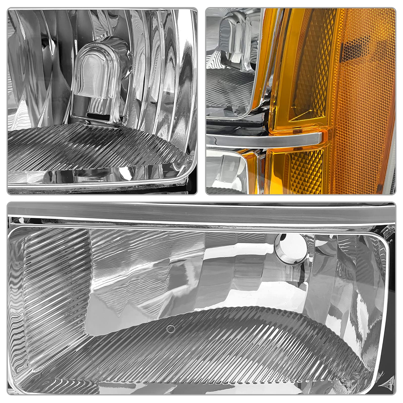 Adcarlights For 2007 2008 2009 2010 2011 2012 2013 2014 Sierra Headlight Assembly Compatible With 07-13 Gmc Sierra 1500/07-14 Gm