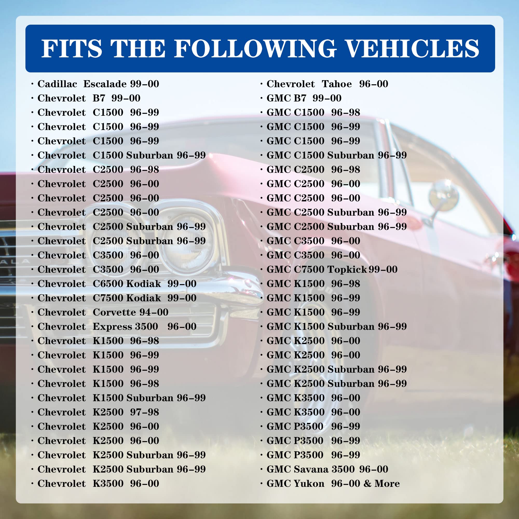 AdvanEX Mass Air Flow Sensor Compatible with 99-00 Cadillac Escalade/94-00 Corvette/96-99 Chevrolet C1500/96-00 Tahoe/96-99 GMC