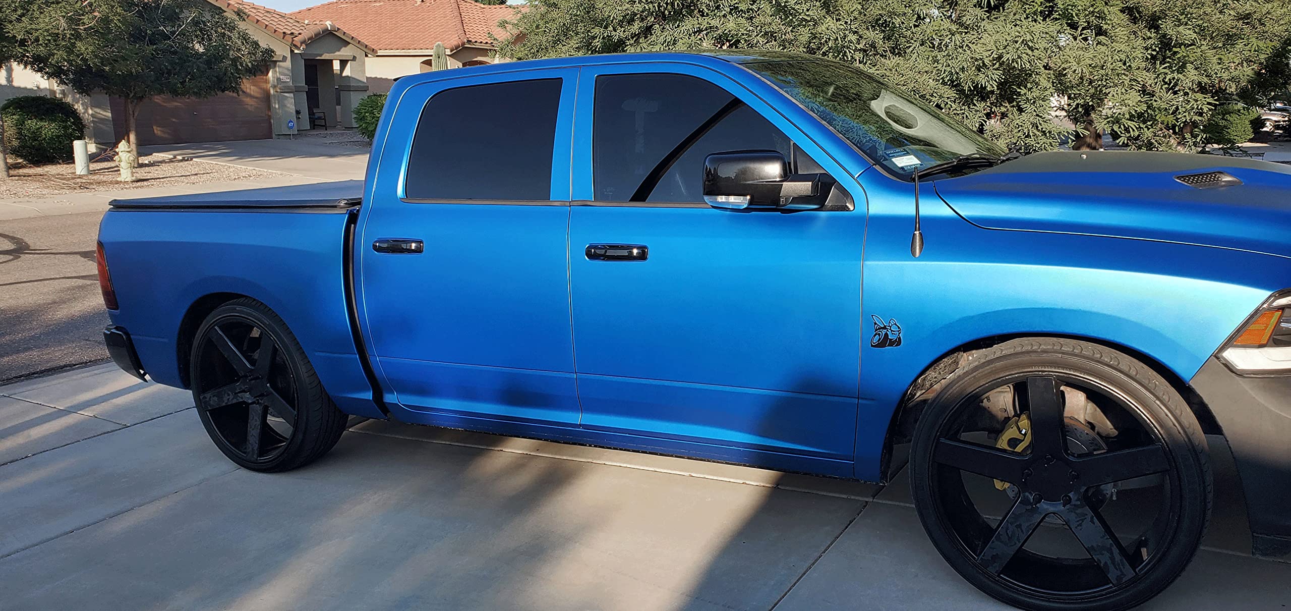 Vvivid+ Premium Vinyl Wrap Film (3Ft X 5Ft, Matte Metallic Blue)