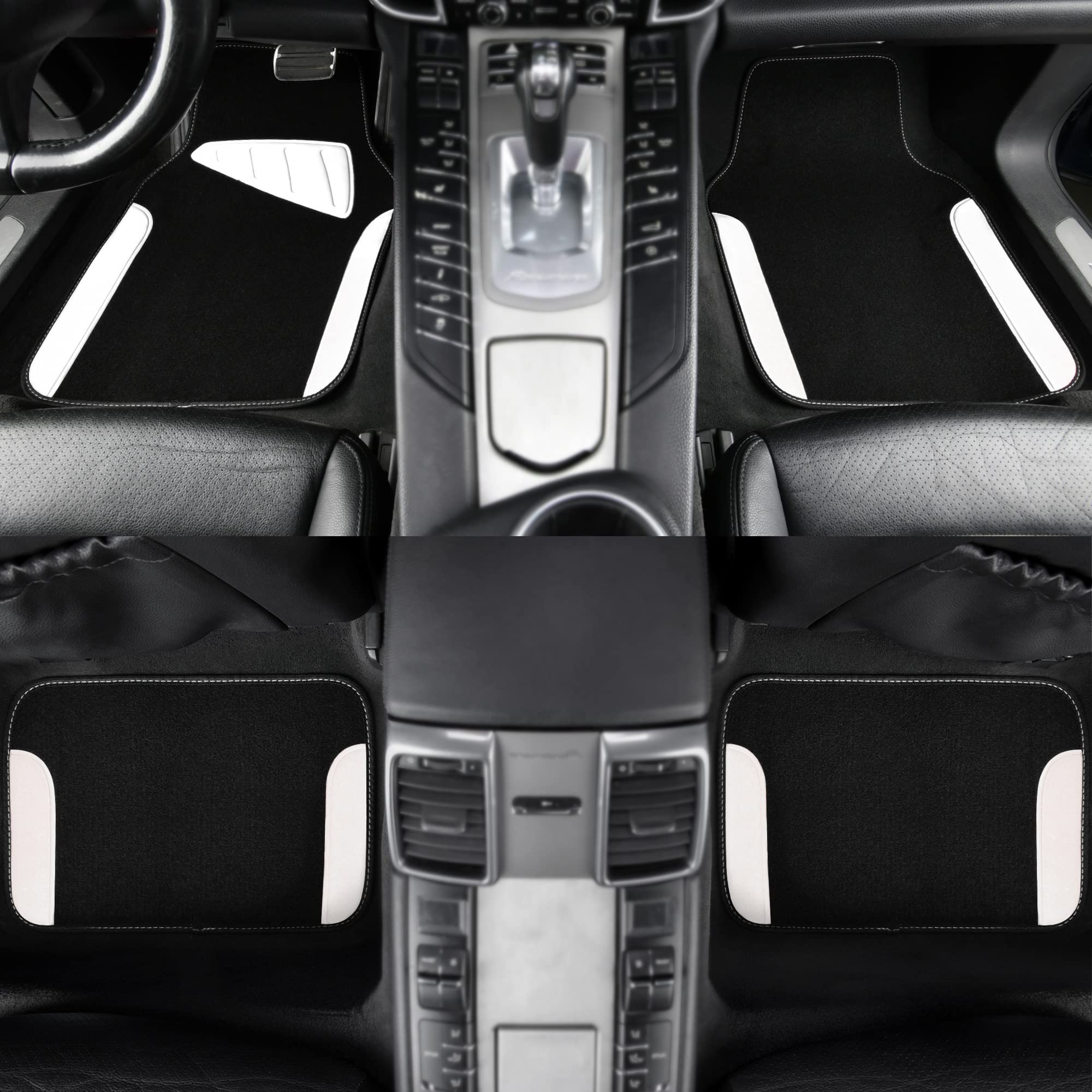 Car Pass Waterproof Universal Fit Car Floor Mats, Car Mats Fit For Suv,Vans,Sedans, Trucks,Set Of 4Pcs Car Carpet With Driver He