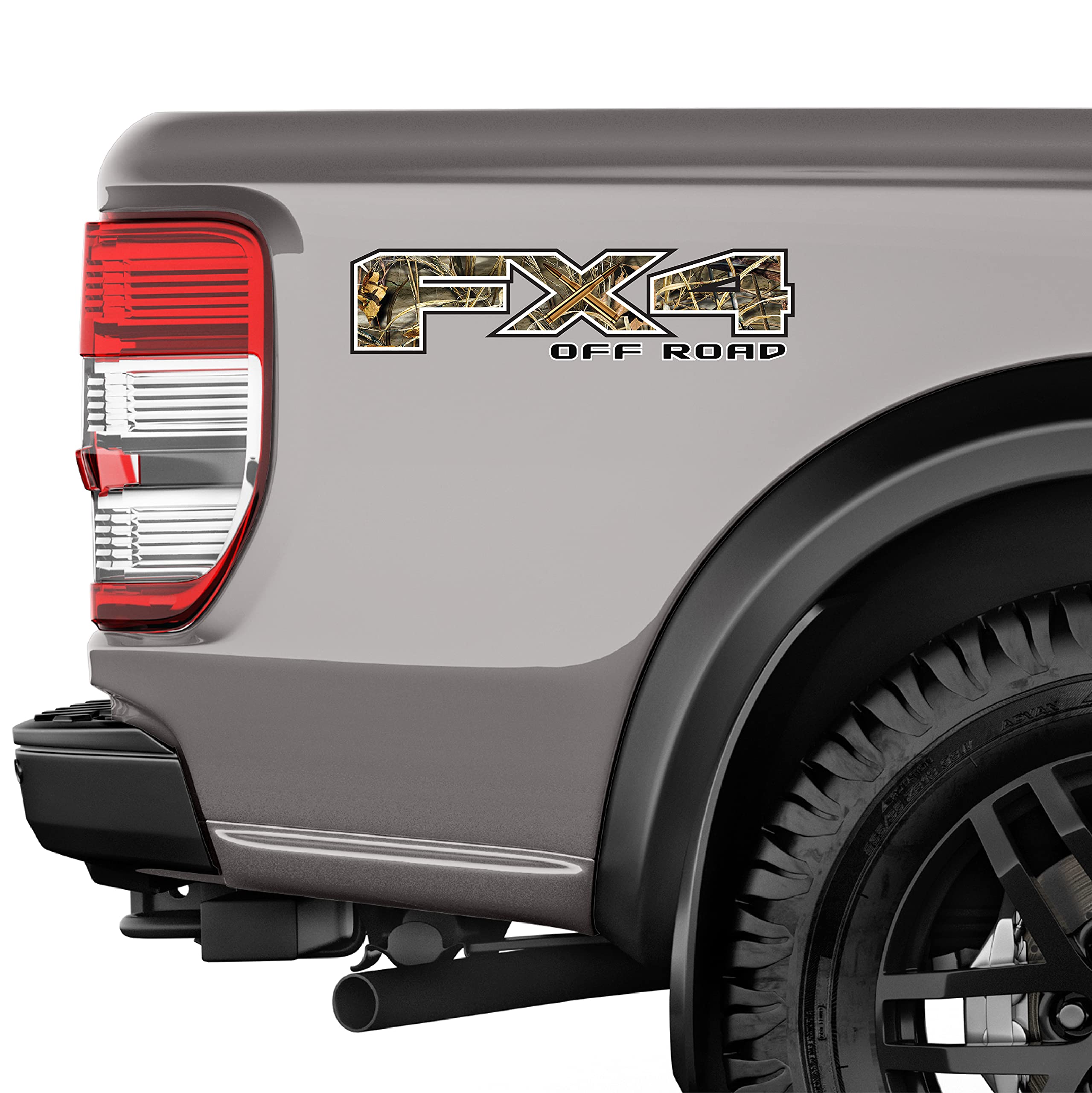 Fx4 Off Road Decal Usa Black Flag Replacement Sticker F 150 Bedside Emblem For 4X4 Truck Super Duty (Fx4 Off Road Decal Camoufla