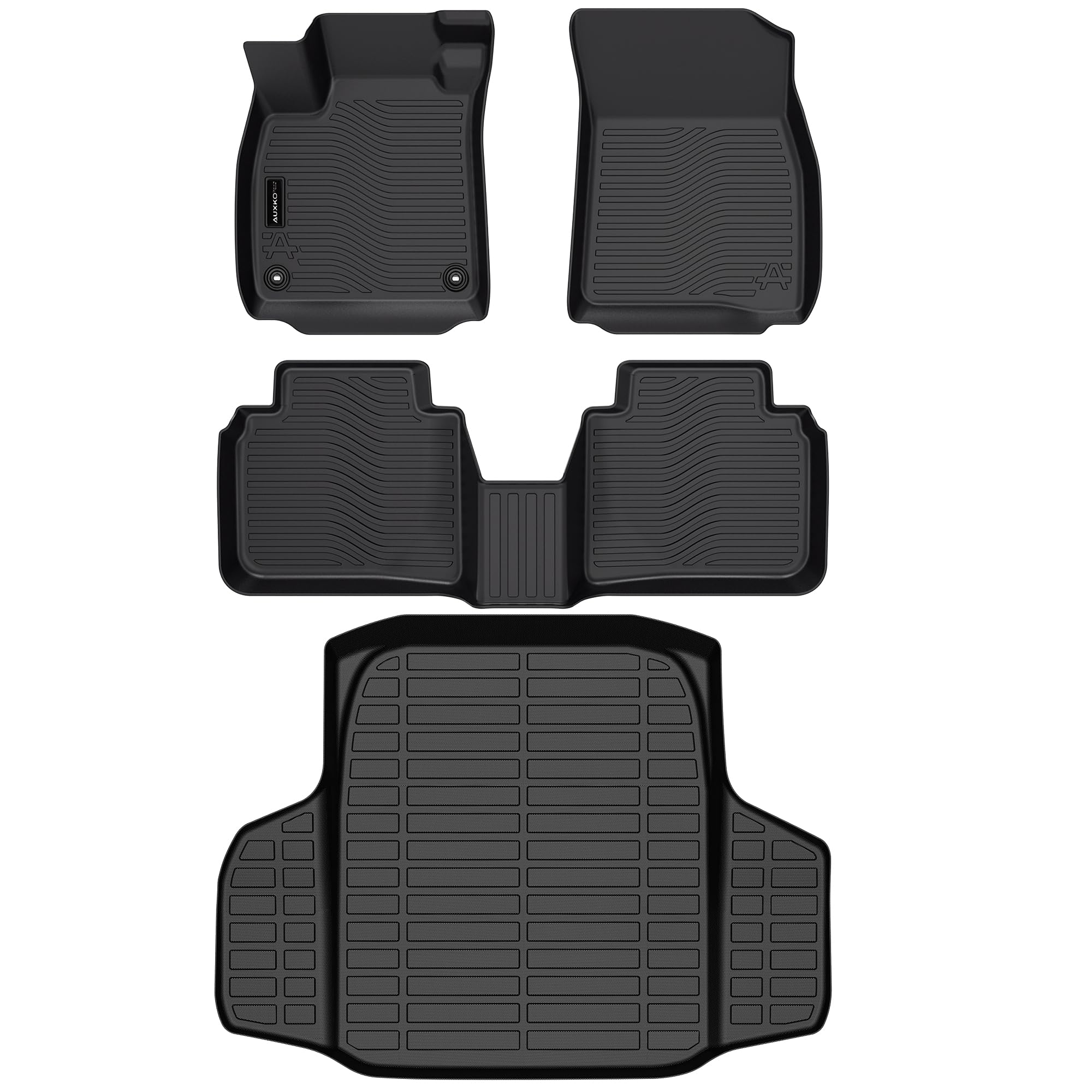 All Weather Floor Mats Cargo Mat Fit for Honda Accord(Include Hybrid) 2023 2024 2025 2026 TPE Rubber Liners All Season Guard Odo