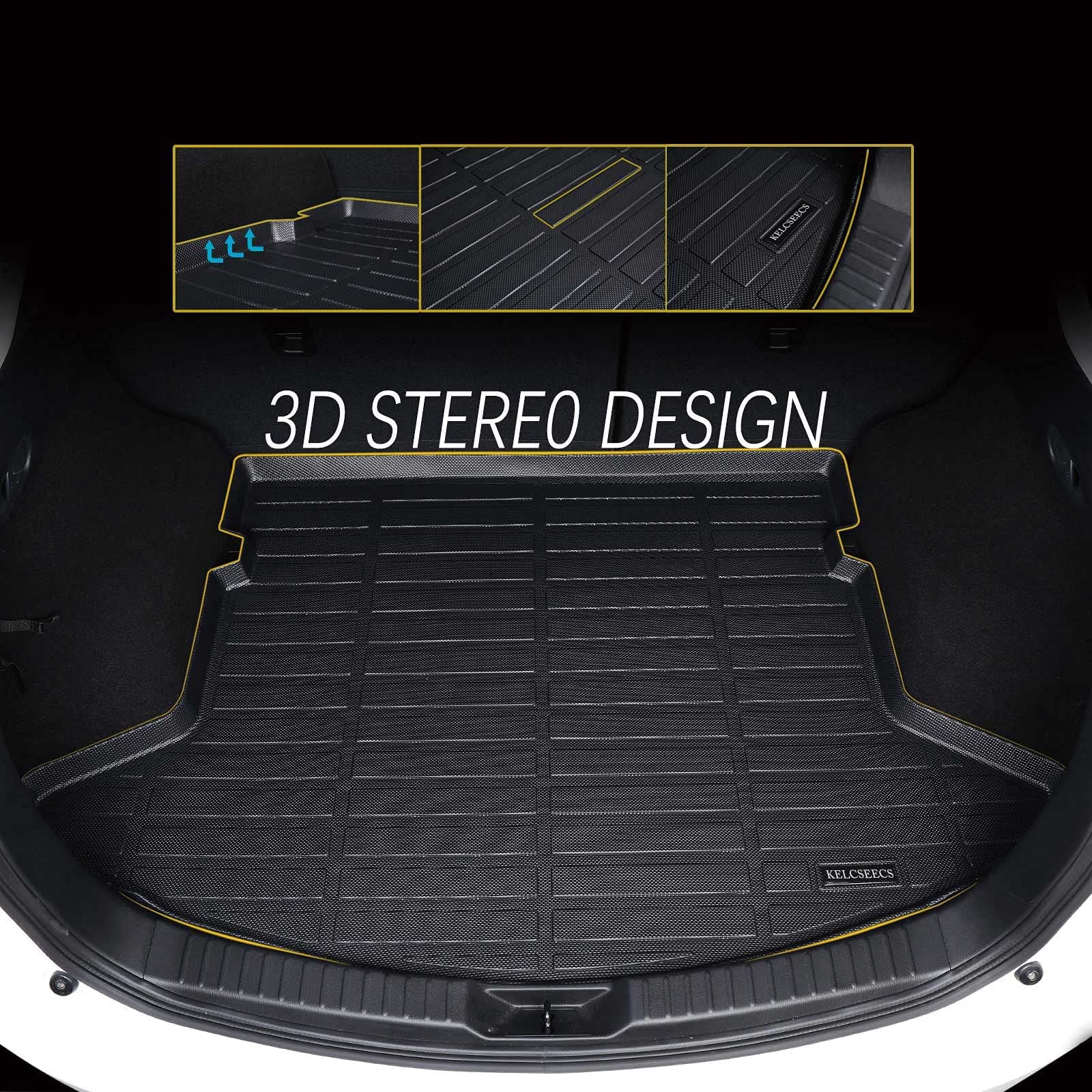 KELCSEECS Floor Mats & Cargo Liner for 2025 2024 2023 2022 Corolla Cross(Fit Hybrid & Gas) FWD All Weather Floor Liners Car Mats