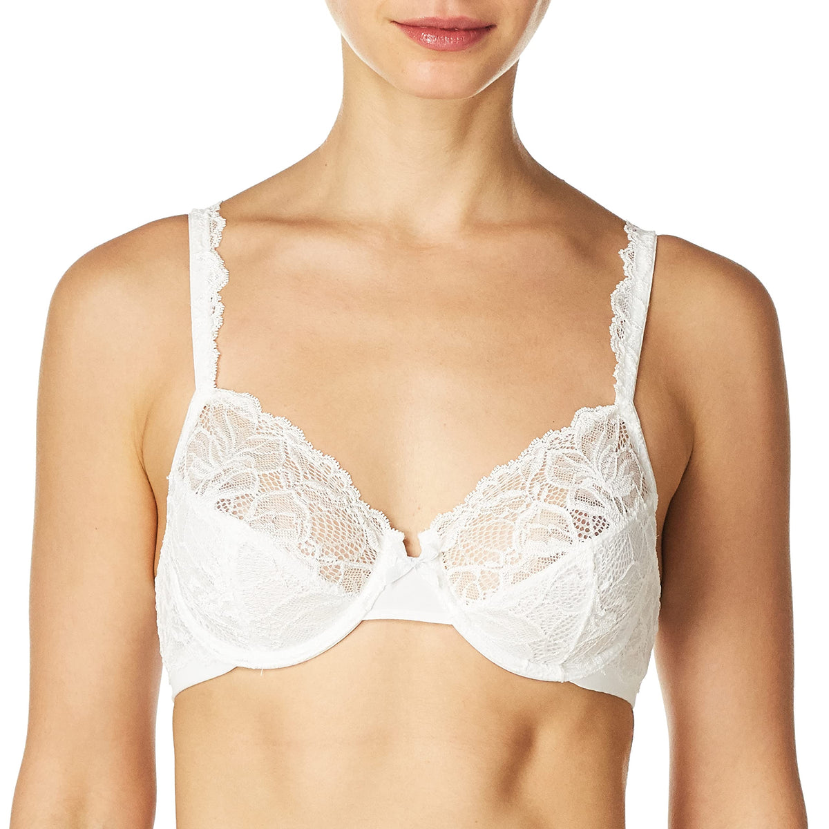 Bali Womens Desire Lace Non-Foam Underwire, White, 40D