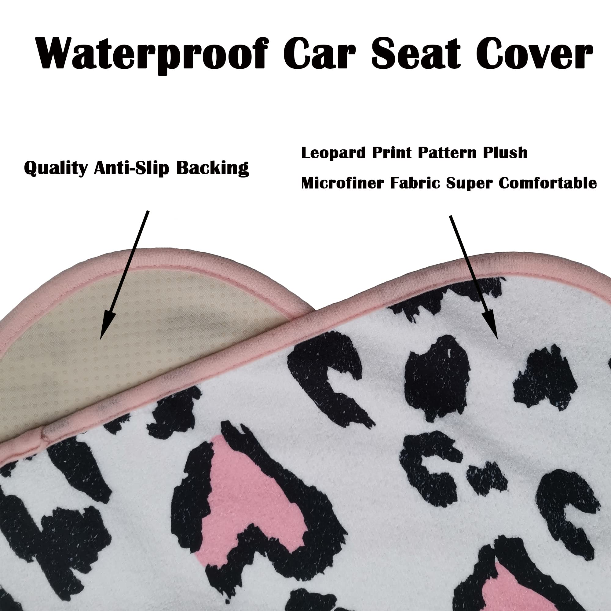 Loyagour Car Seat Cover Protector Front Seats,For Gym Workout,Running,Swimming,Beach And Hiking,Waterproof Sweat Towel Bucket Seat Covers For Trucks Suv Jeep (Leopard Print, 1Pcs)