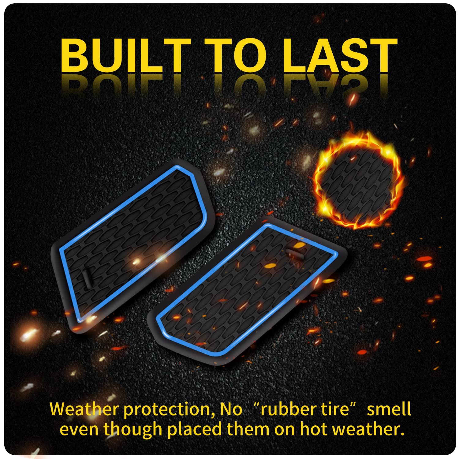 Asgohme Premium Liner Mat Accessories Compatible With Chevy Equinox 2024 2023 2022 2021 2020 2019 2018 Custom Fit Cup Holder, Do