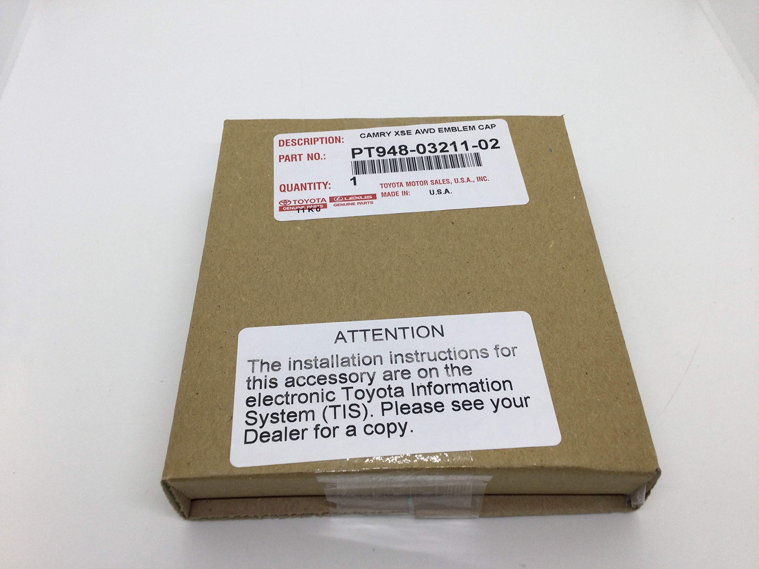 Genuine Toyota 2020-2024 Camry XSE AWD All Wheel Drive Black Emblem Overlay Kit PT948-03211-02