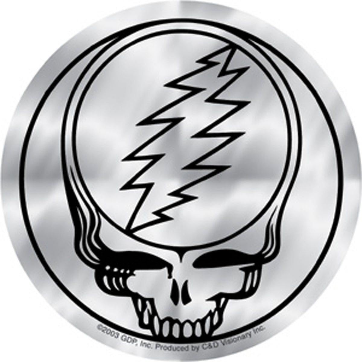 Licenses Products Grateful Dead Steal Your Face Sticker, Chrome