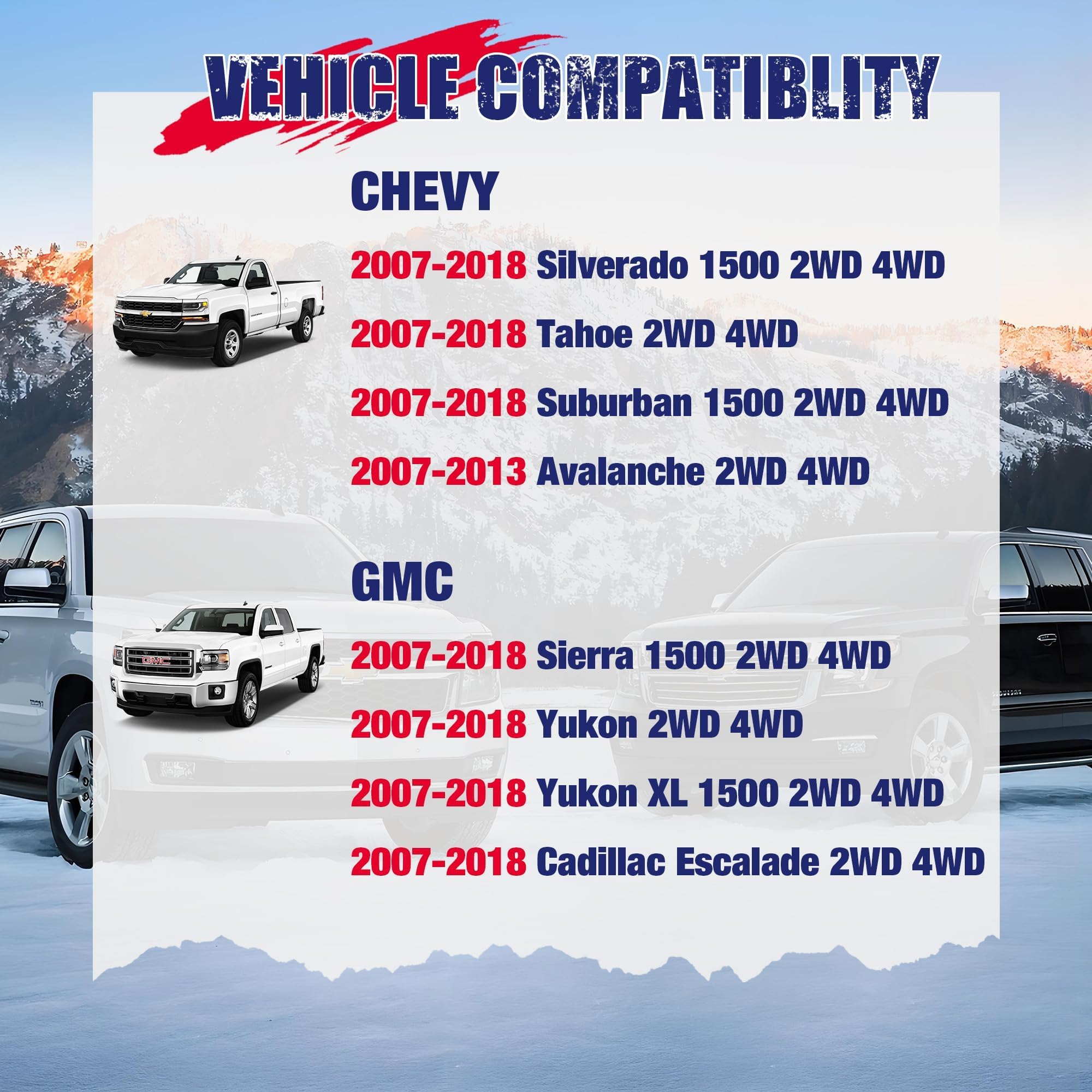 Ksp Adjustable Silverado Upper Control Arms, 2-4'' Aluminum Forged Control Arm Compatible With Ch-Evy Silverado Gmc Sierra 1500