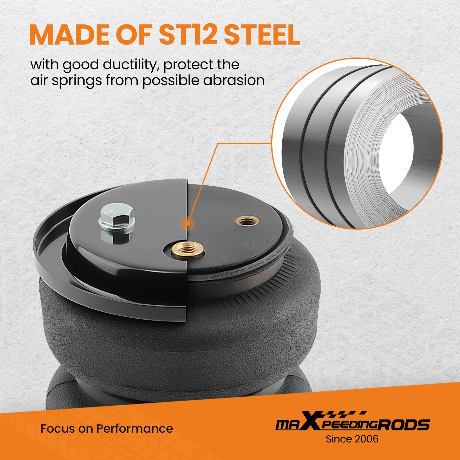 maXpeedingrods 5000 lbs Rear Air Suspension Bag Kit for Dodge Ram 1500 Pickups 2009-2018 Ram 1500 Classic 2019-2023 RWD 4WD Air