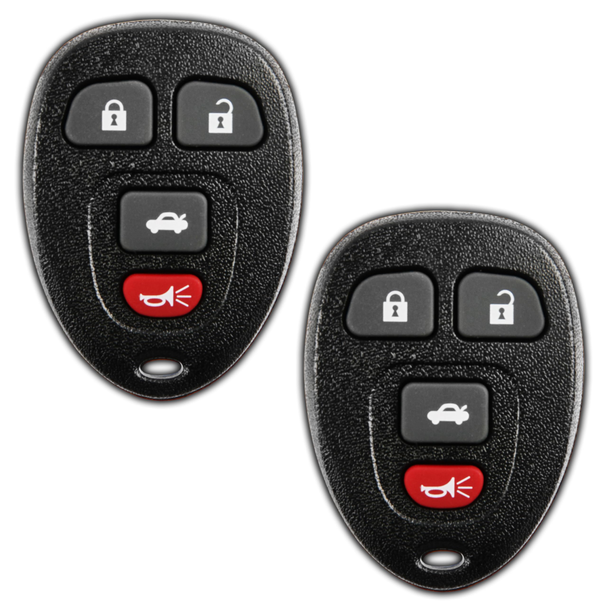 2X Keylessoption Key Fob Replacement For 2005 2006 2007 2008 2009 2010 2011 2012 Buick Lacrosse Chevrolet Chevy Cobalt Malibu Pontiac G5 G6 Grand Prix Saturn, 4-Button 15252034, Locksmith Required
