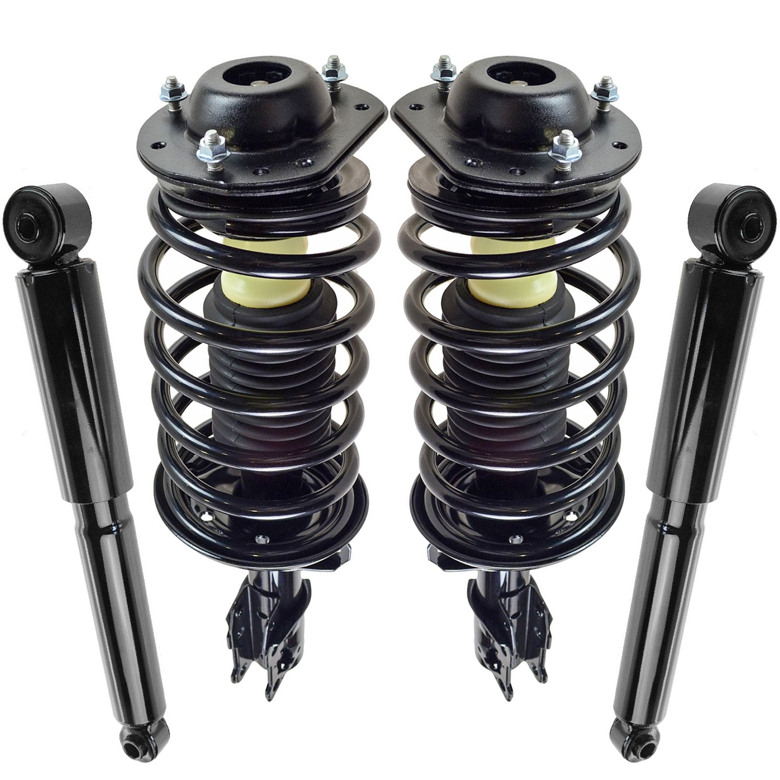 Trq Front And Rear Complete Strut Assembly & Shock Absorber Kit Complete Strut & Coil Spring Assembly Compatible With 2005-2010