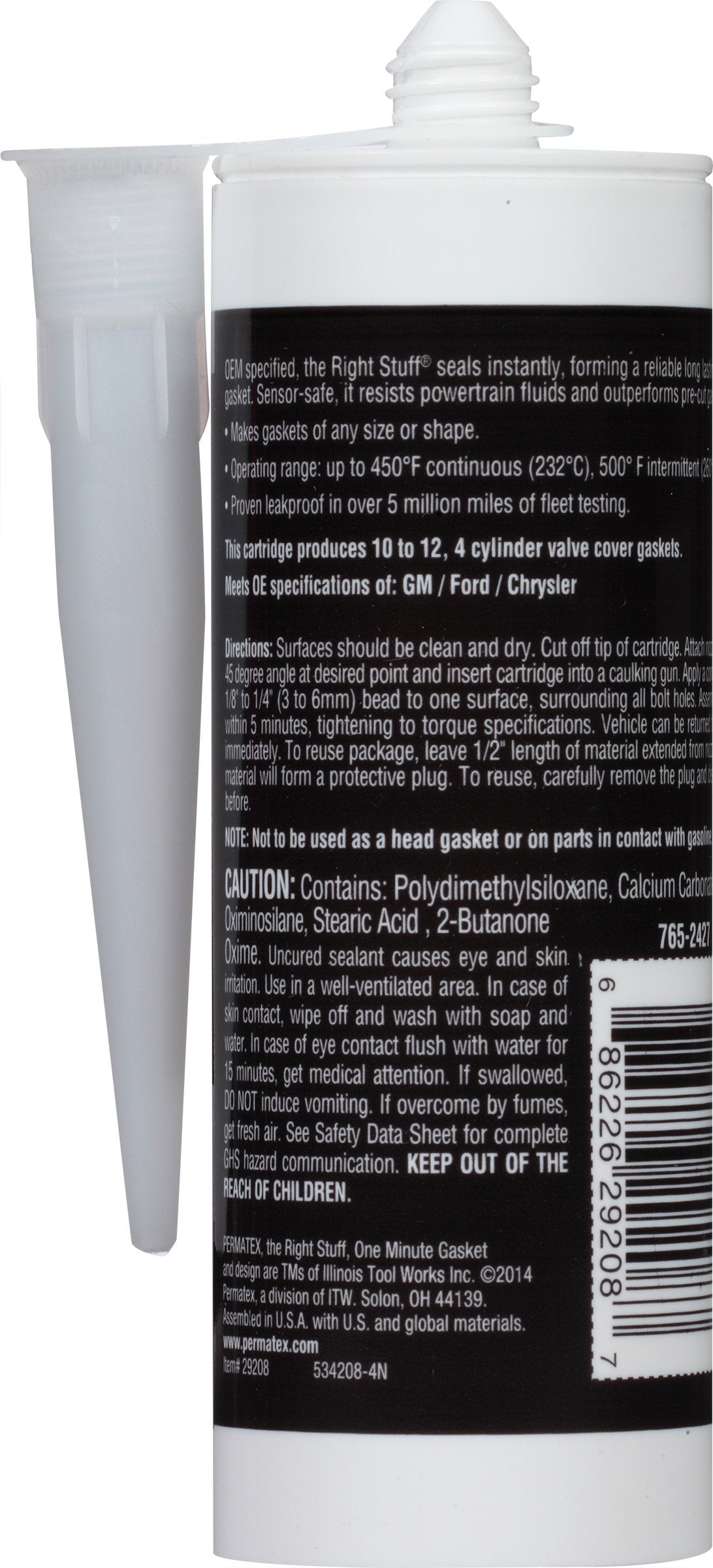 Permatex 29208-6Pk The Right Stuff Gasket Maker, 5 Fl Oz (Pack Of 6)