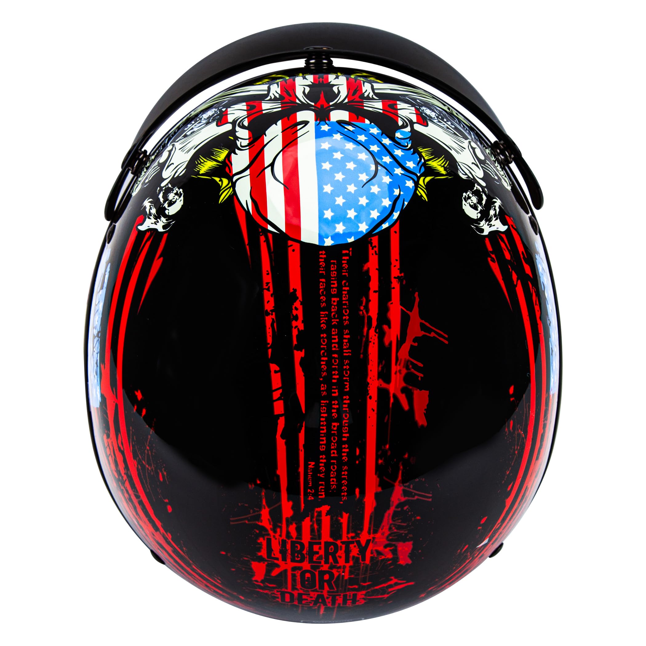 Cartman Cruiser Scooter Motorcycle Half Face Helmet, American Flag Skull Usa Graphics, Dot Approved For Bike Scooter Atv Utv Cho
