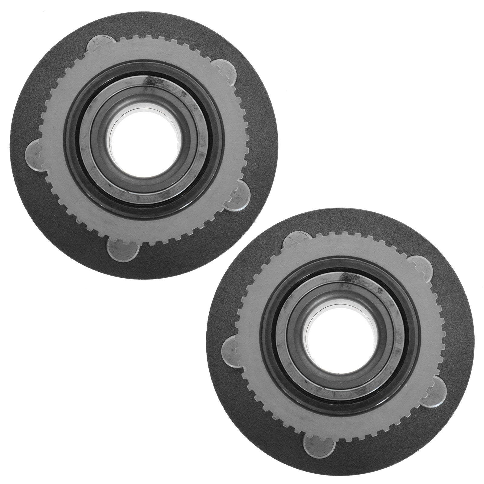 Trq Front Wheel Hub Bearings Assembly Set Compatible With 1997-2002 Ford Crown Victoria Lincoln Town Car Mercury Grand Marquis