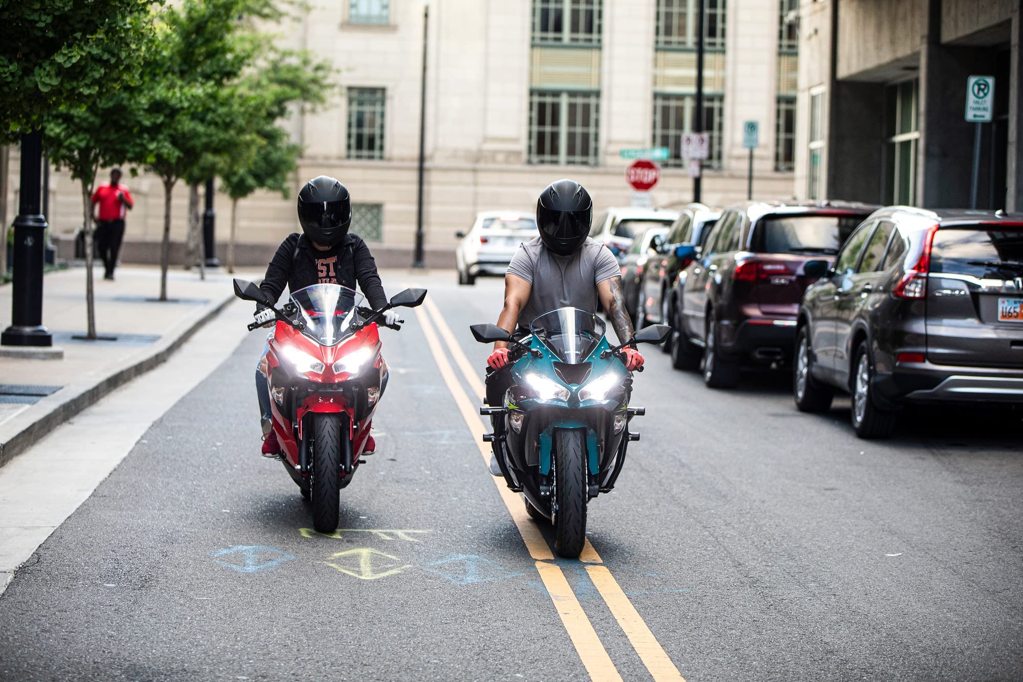 Vcan Vx Lightweight Full Face Motorcycle Street Bike Helmet With Extra Tinted Visor Dot Approved (Gloss Black Stream Blue, Large