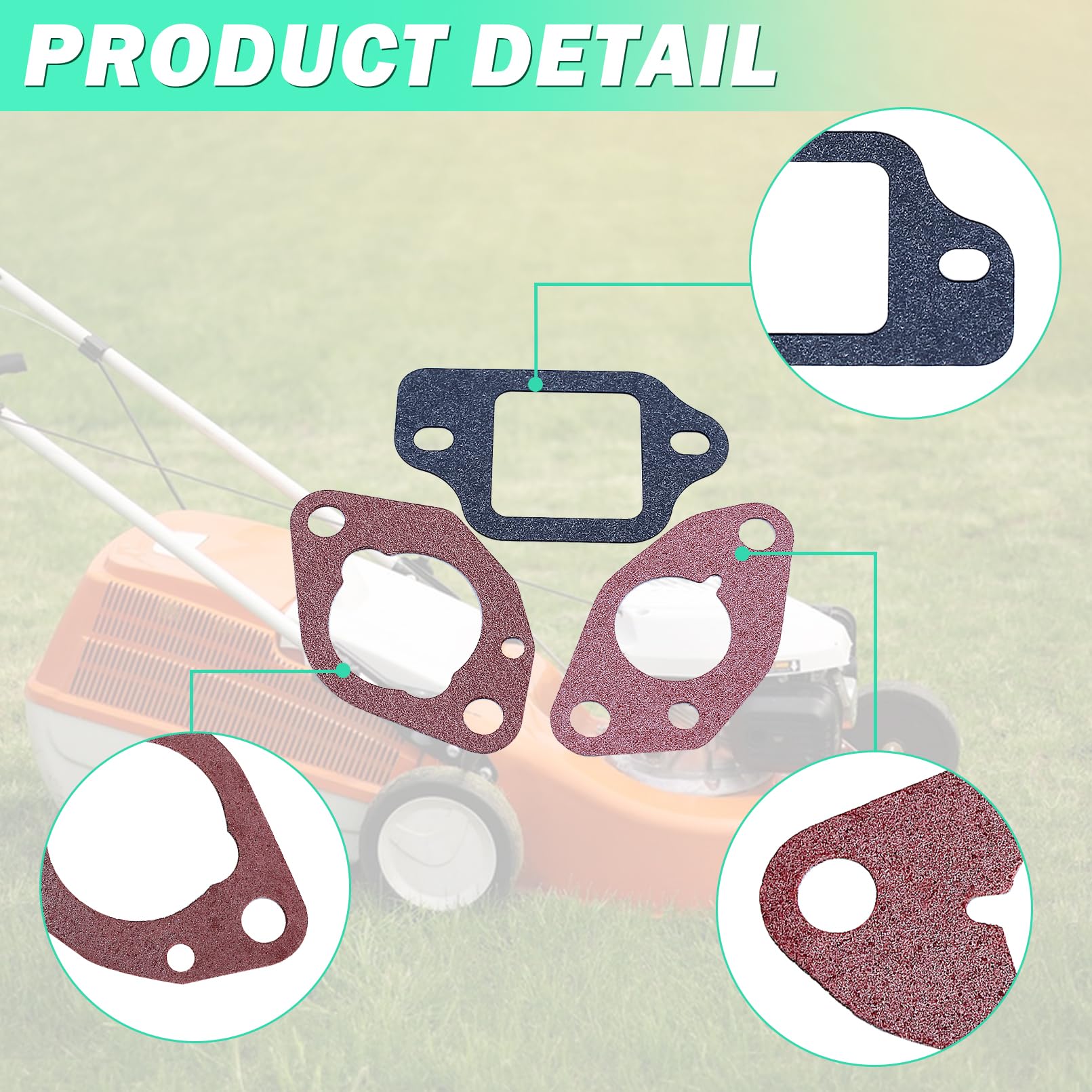Carburettor Gasket Kit For Honda Gcv160 Gcv135 Gcv190 Gsv190 Engine And Hrs216 Hrt216 Hrb216 Hrr216 Hrz216 Lawnmower # 16212-Zl8