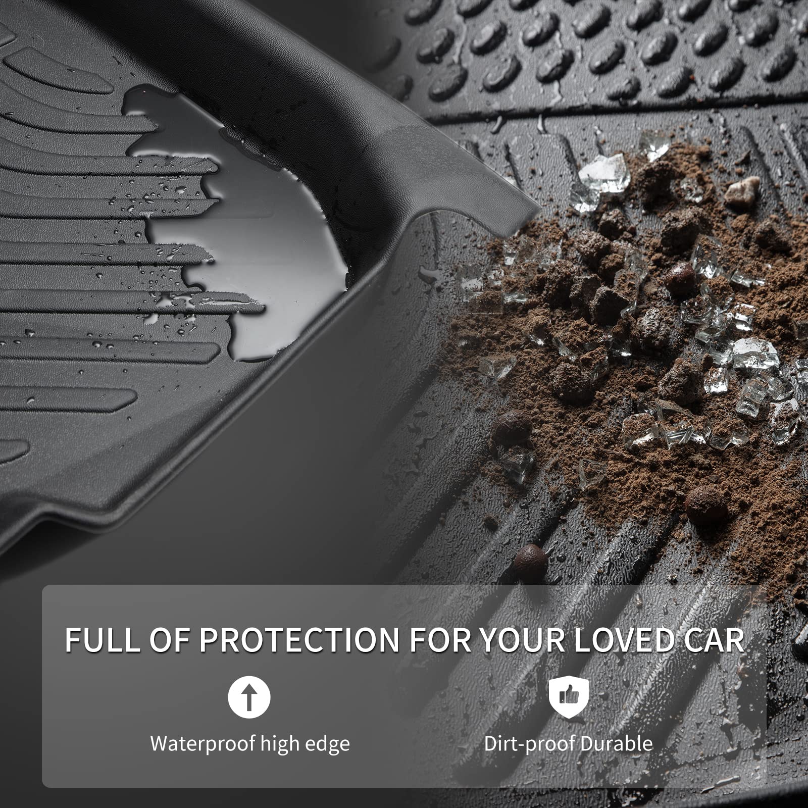 Kelcseecs Floor Mats Custom Fit For Elantra 2025 2024 2023 2022 2021& Elantra N All Weather Protection Tpe Heavy Automotive Floo