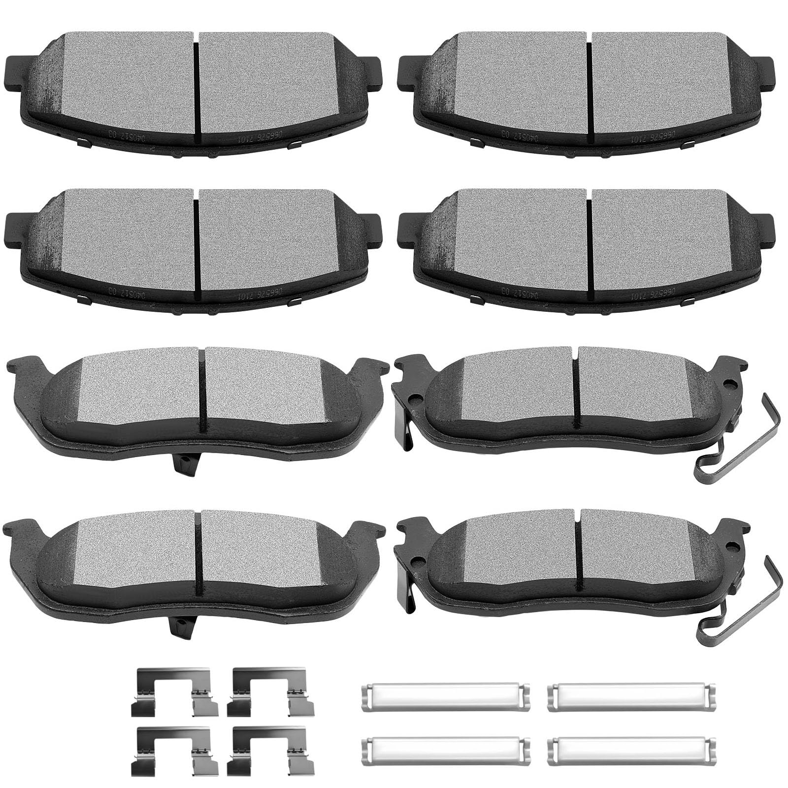 Scitoo D1286 D1041 Front Ceramic Rear Semi-Metal Brake Pad Sets Fit For Nissan Armada 2006-2012