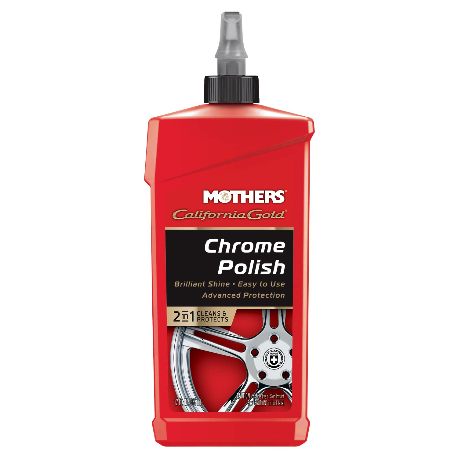 Mothers 05212 California Gold Chrome Polish, 12 Oz.