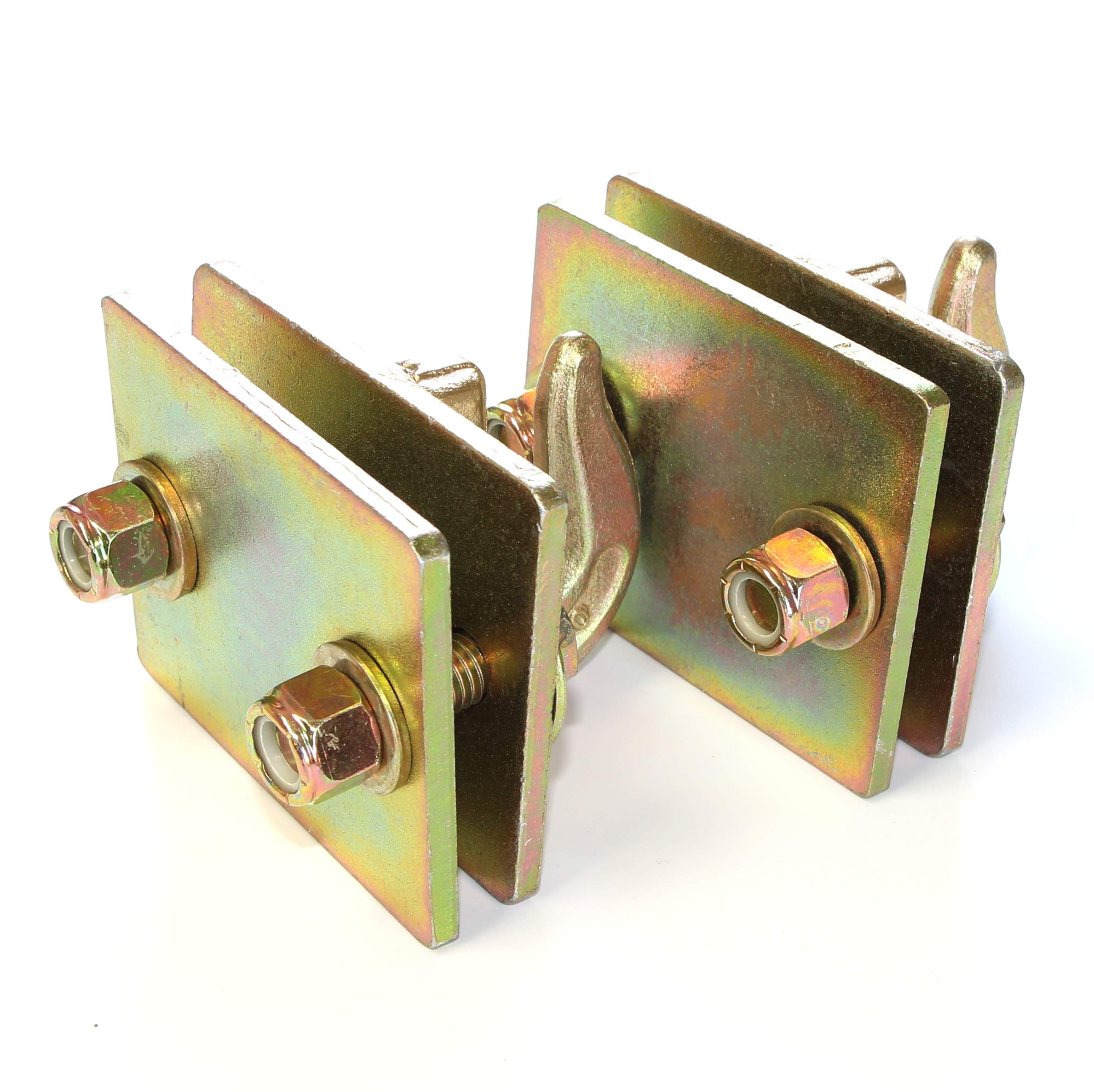 (Pack Of 2) 3/8In Bolt On Grab Hook Mount With Backer Plate - Includes Hardware