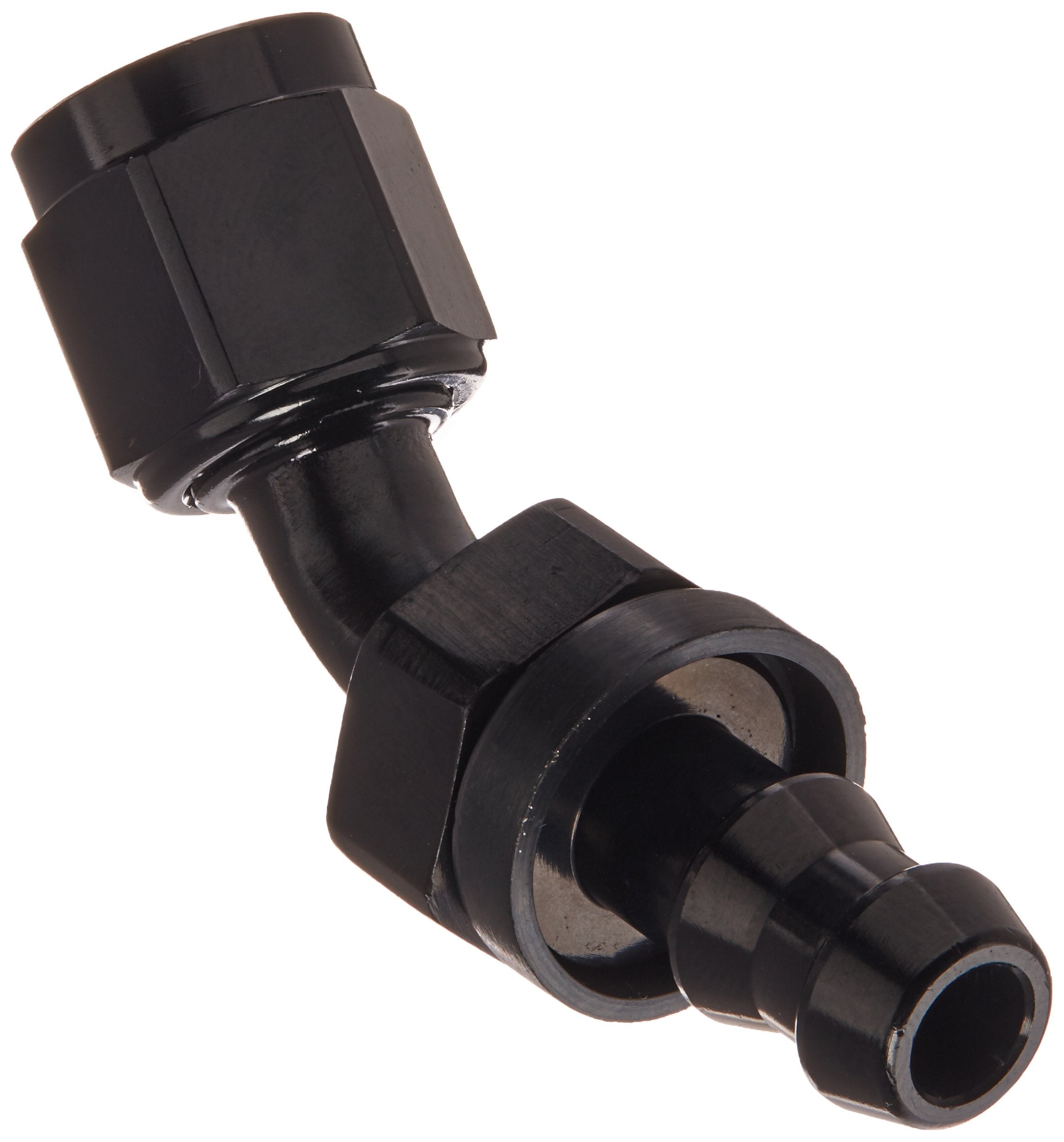 Russell 624083 Black -6An 45 Twist-Lok Hose End