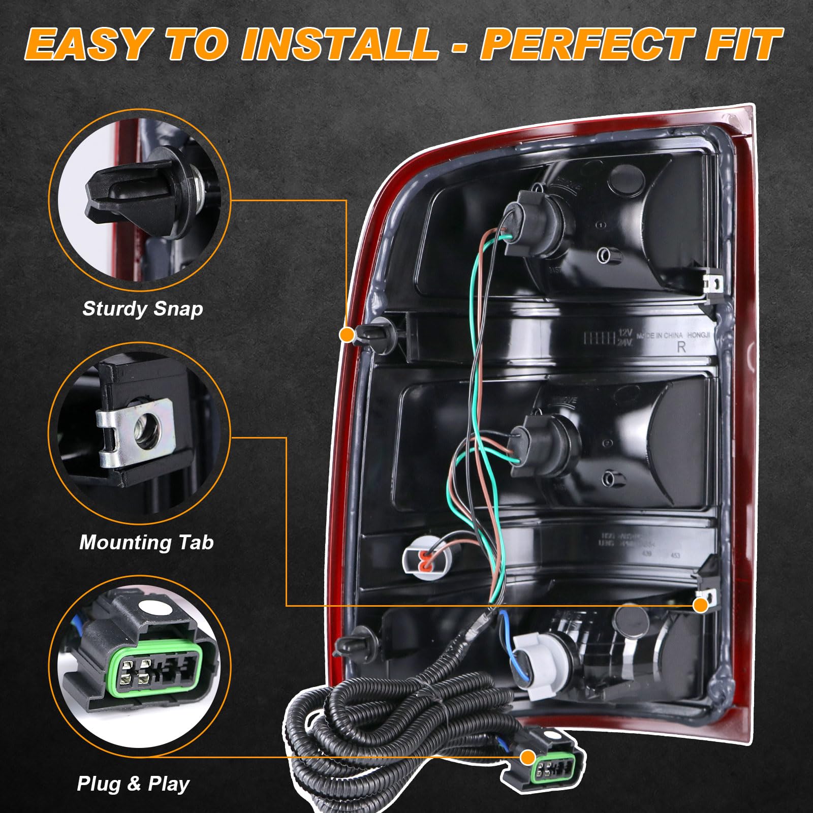 Nakuuly Tail Lights Compatible With 2007-2014 Gmc Sierra 1500 2500Hd 3500Hd Driver And Passenger Side Taillights Brake Signal As