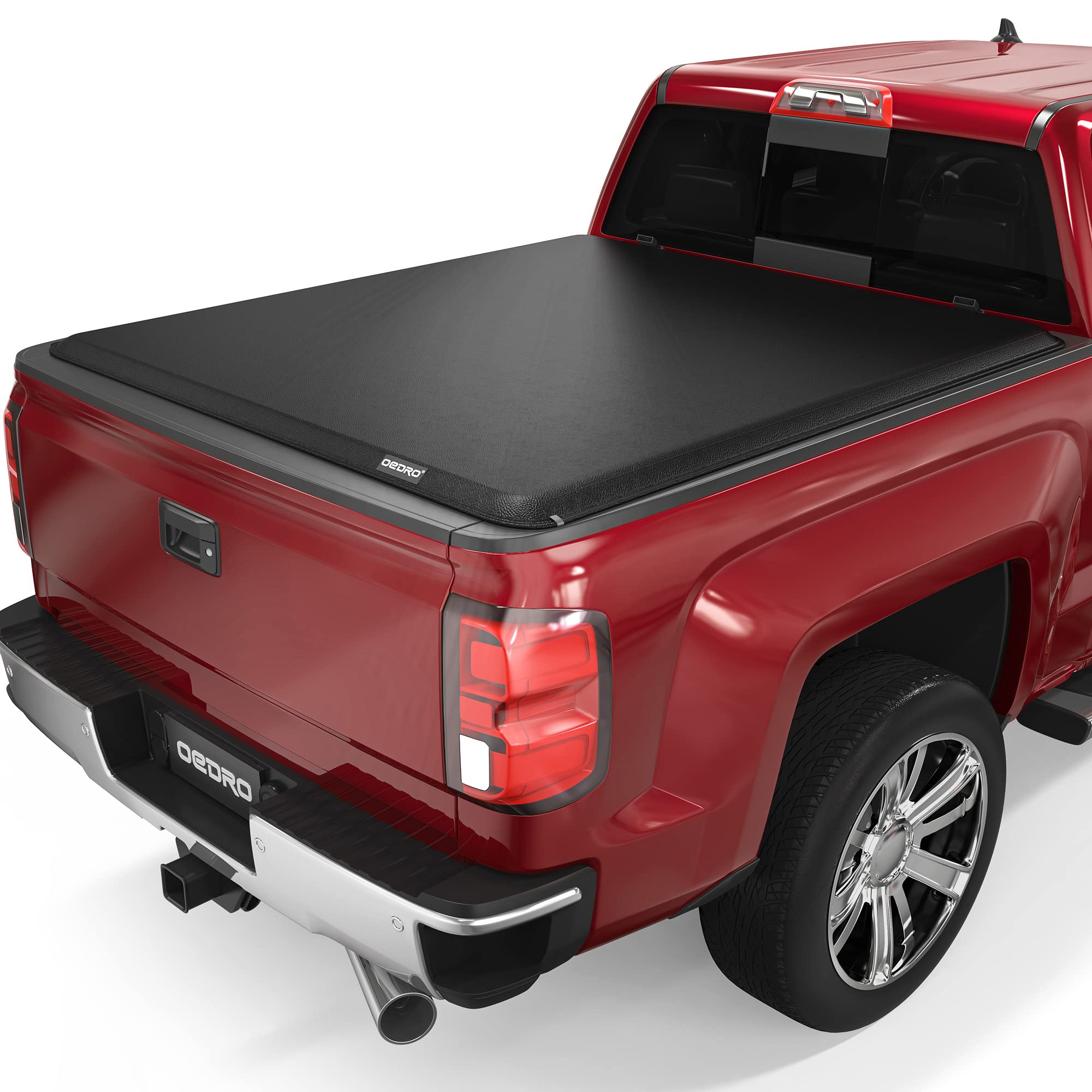 Oedro Soft Roll Up Truck Bed Tonneau Cover Compatible With 2014-2018 Chevy Silverado/Gmc Sierra 1500, Fleetside 5.8Ft Bed