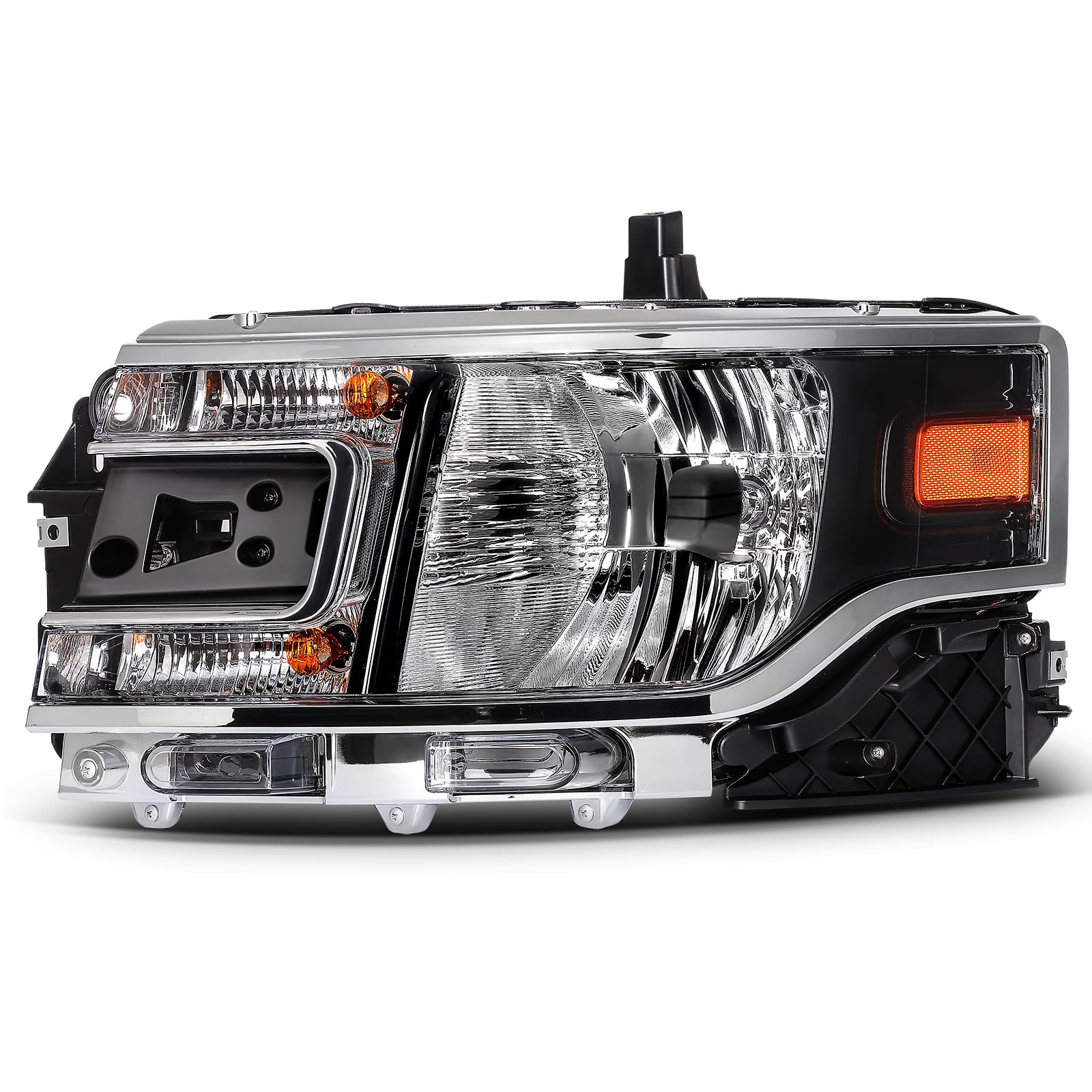 LBRST Headlight Fit 2013-2019 for Flex Black Housing Clear Lens Left Headlight Assembly DA8Z13008C
